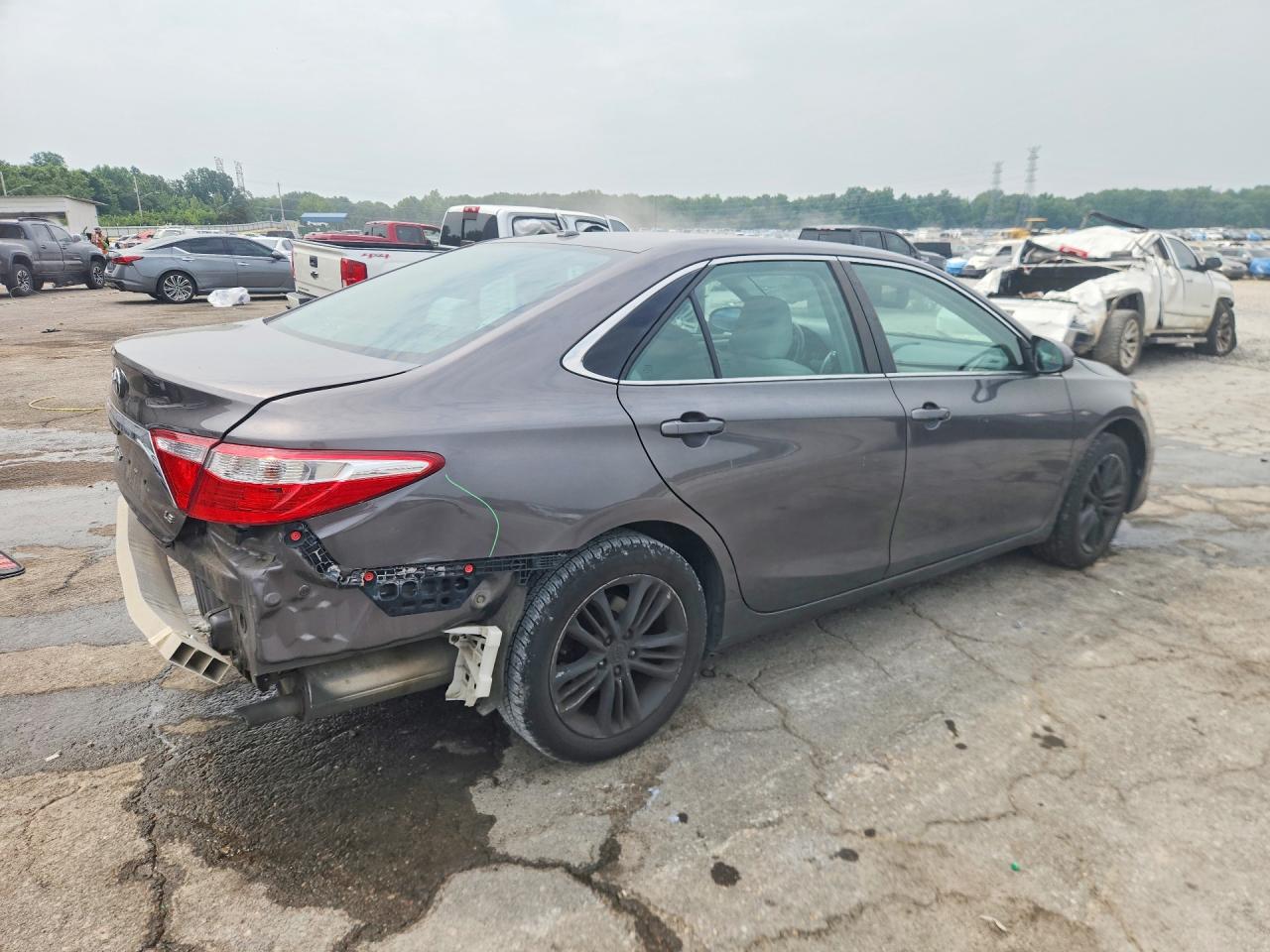 2015 Toyota Camry Le Серый vin: 4T4BF1FKXFR453051