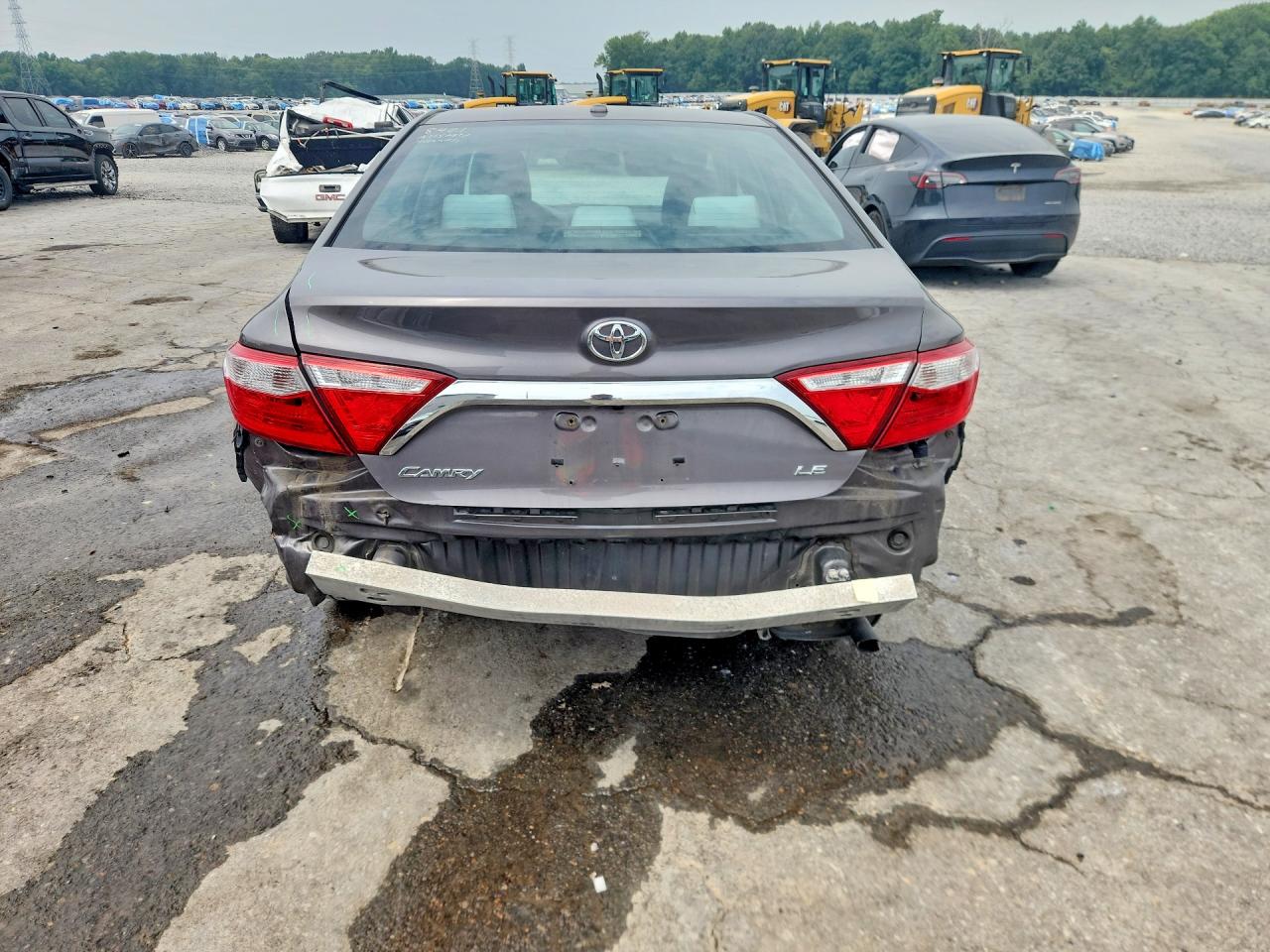 2015 Toyota Camry Le Серый vin: 4T4BF1FKXFR453051