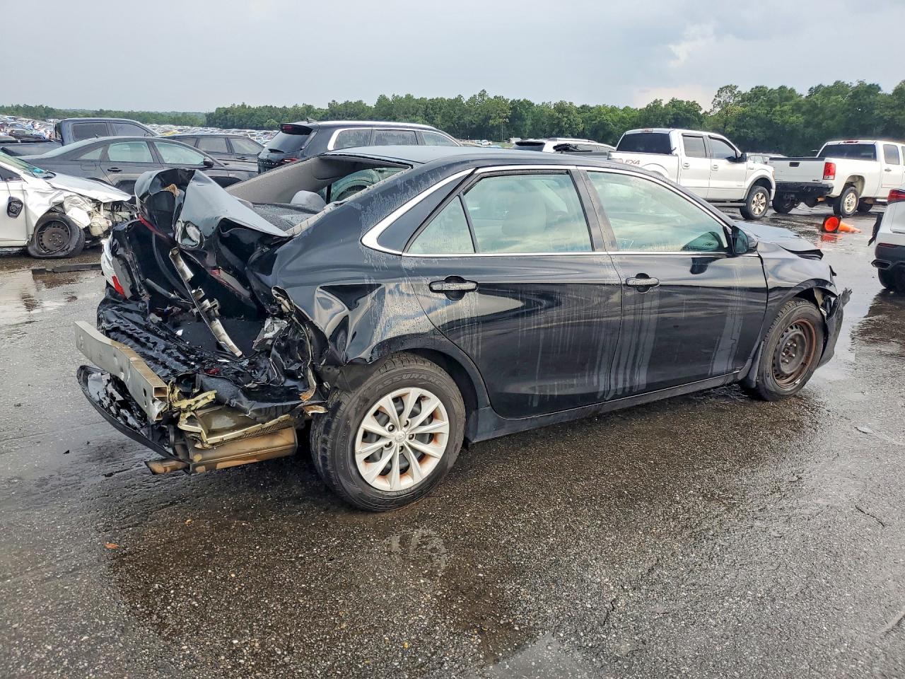 2015 Toyota Camry Le Black vin: 4T4BF1FKXFR478211