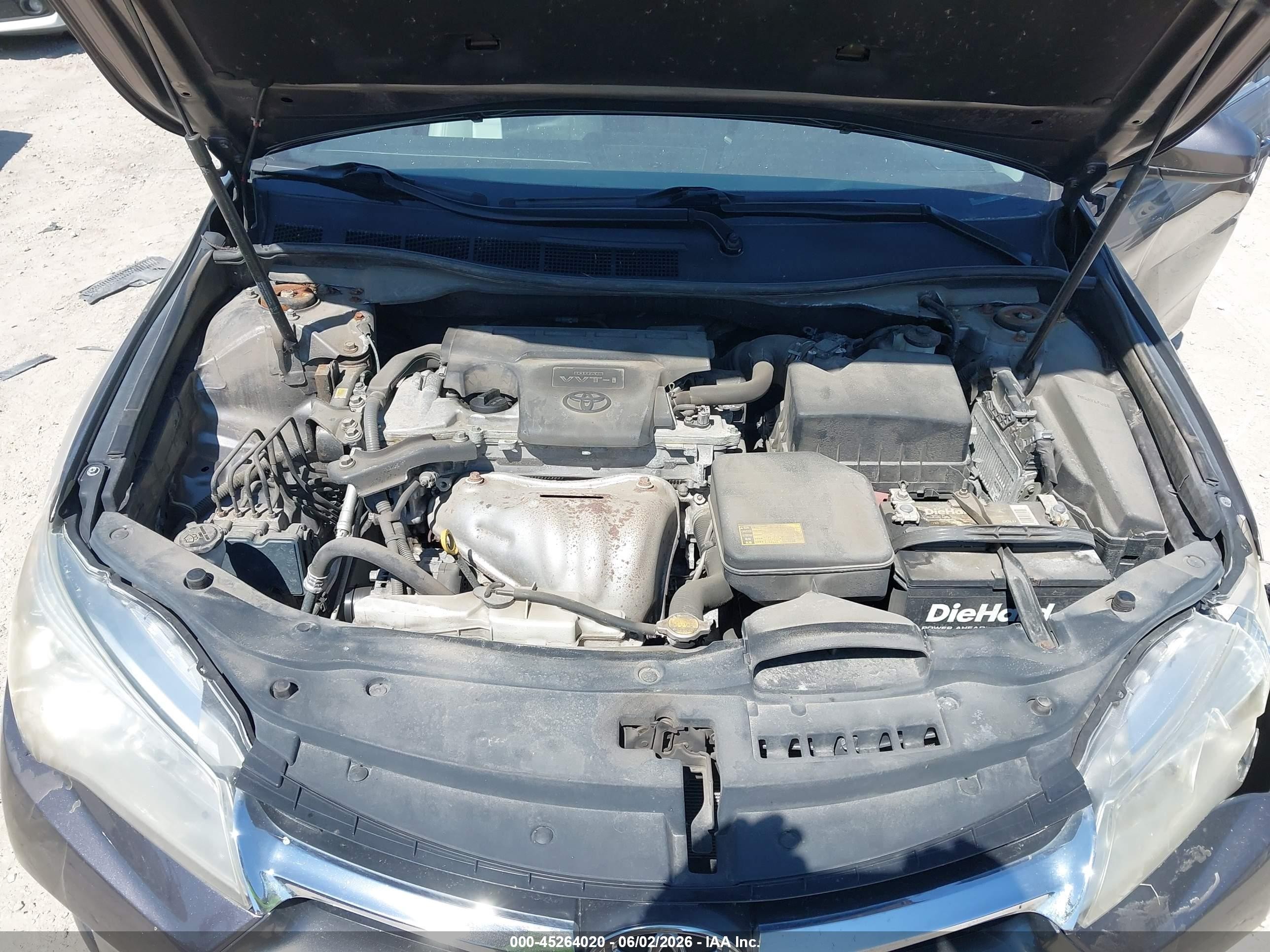 2015 Toyota Camry Xle Gray vin: 4T4BF1FKXFR480220