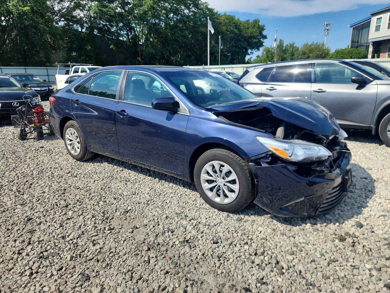 2015 Toyota Camry Le Синий vin: 4T4BF1FKXFR483764