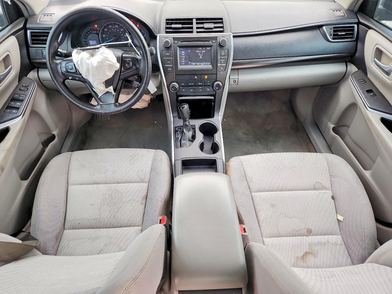 2015 Toyota Camry Le Gray vin: 4T4BF1FKXFR489144