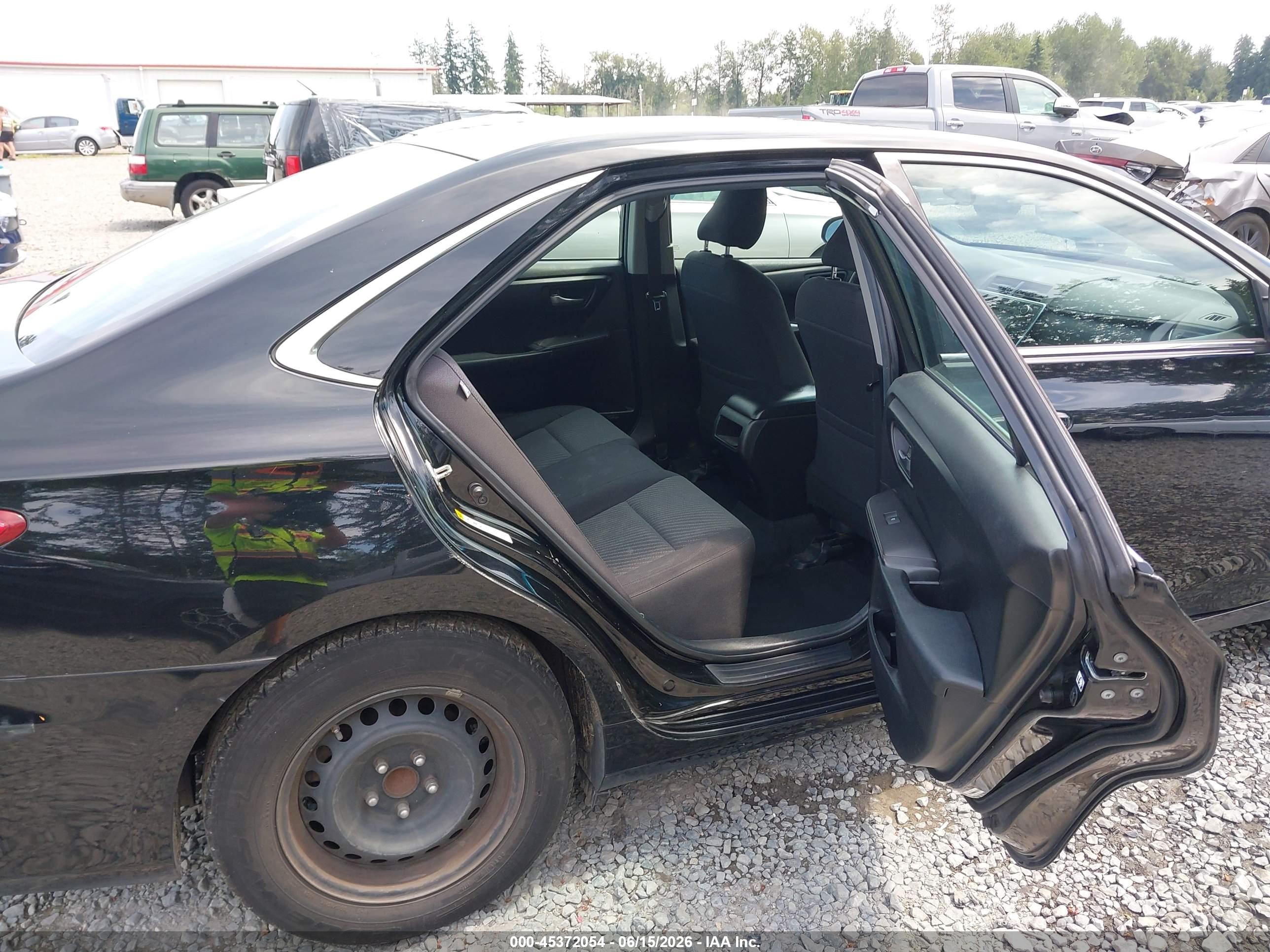 2015 Toyota Camry Le Black vin: 4T4BF1FKXFR490763