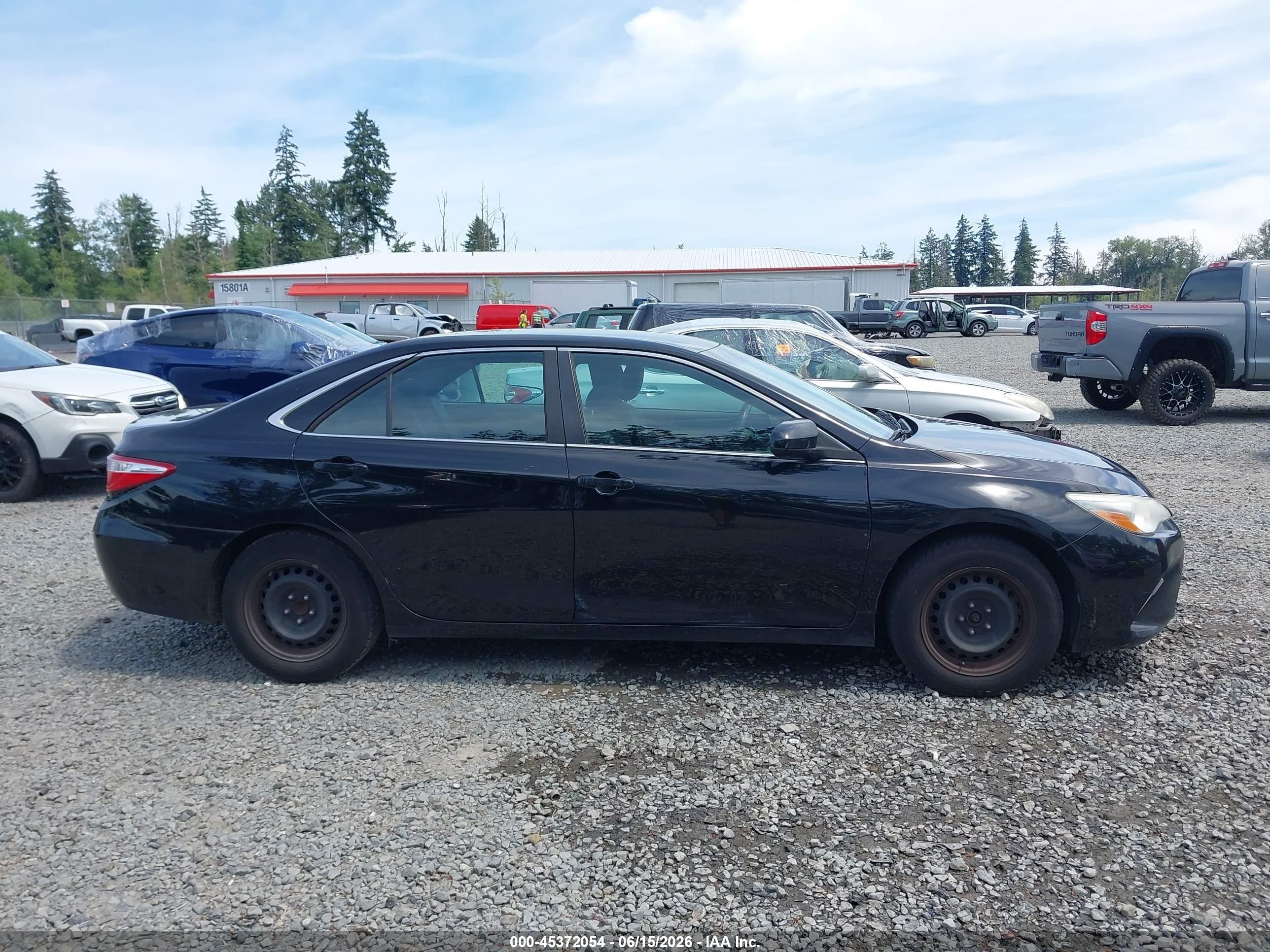 2015 Toyota Camry Le Black vin: 4T4BF1FKXFR490763