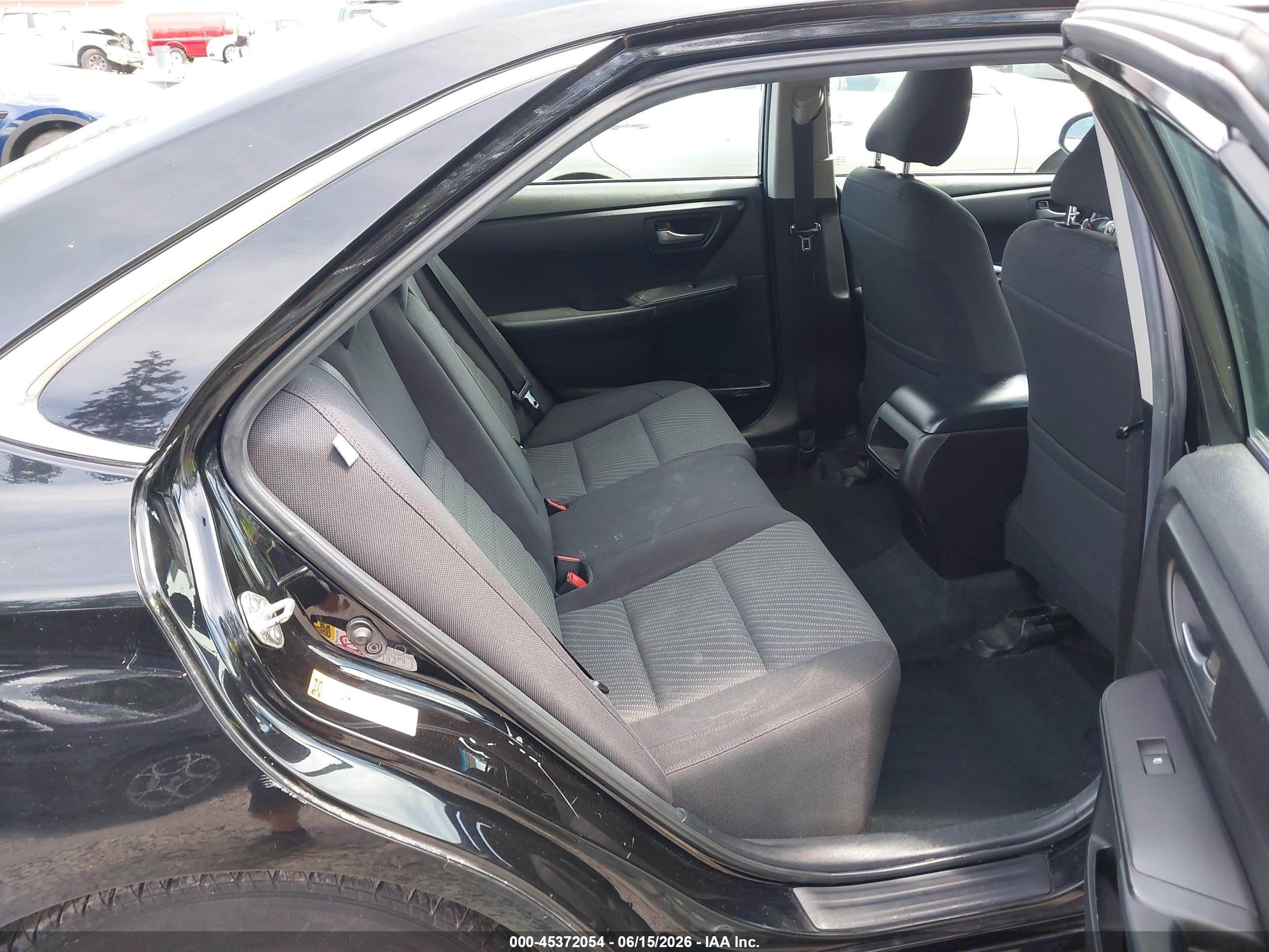 2015 Toyota Camry Le Black vin: 4T4BF1FKXFR490763