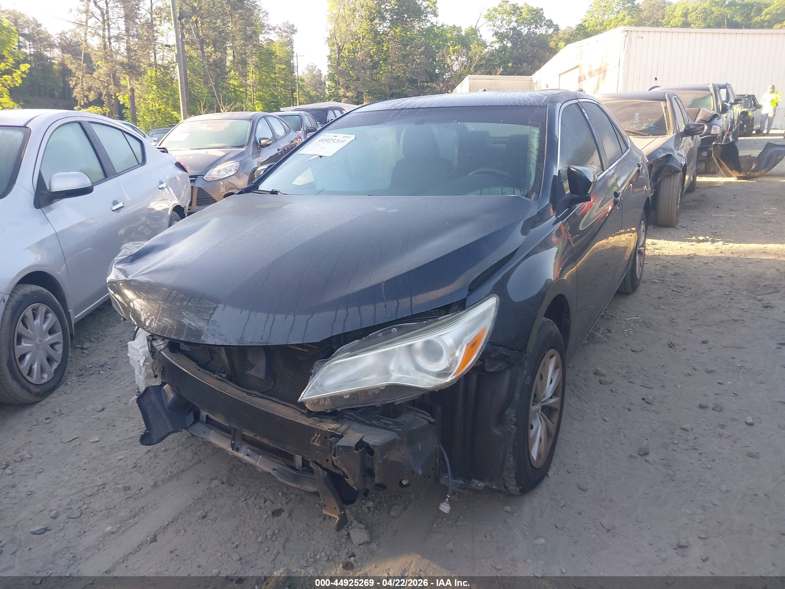 2015 Toyota Camry Le Black vin: 4T4BF1FKXFR495221