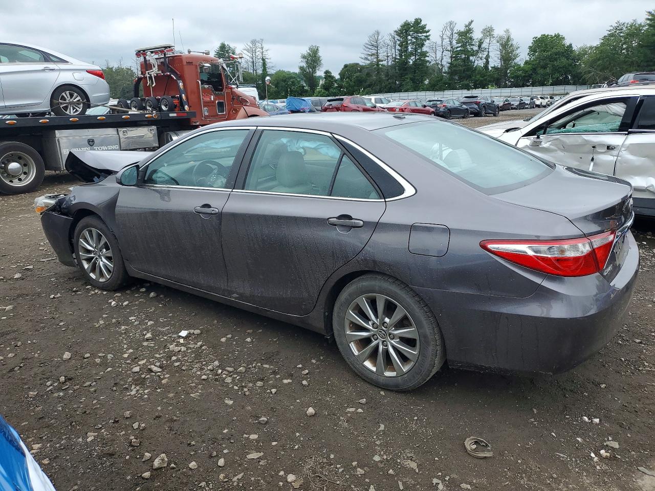 2015 Toyota Camry Xle Gray vin: 4T4BF1FKXFR495901