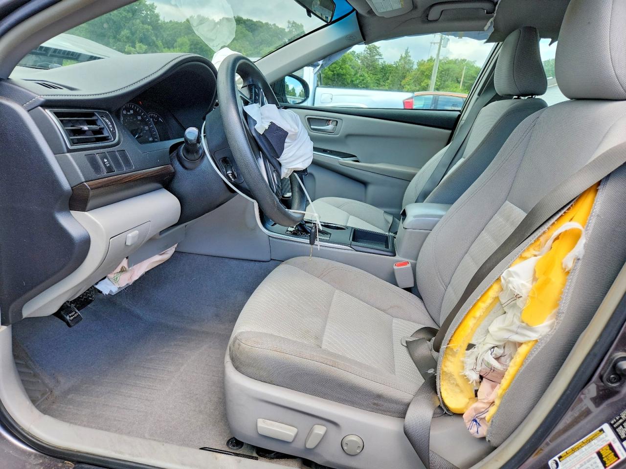 2015 Toyota Camry Le Gray vin: 4T4BF1FKXFR502989