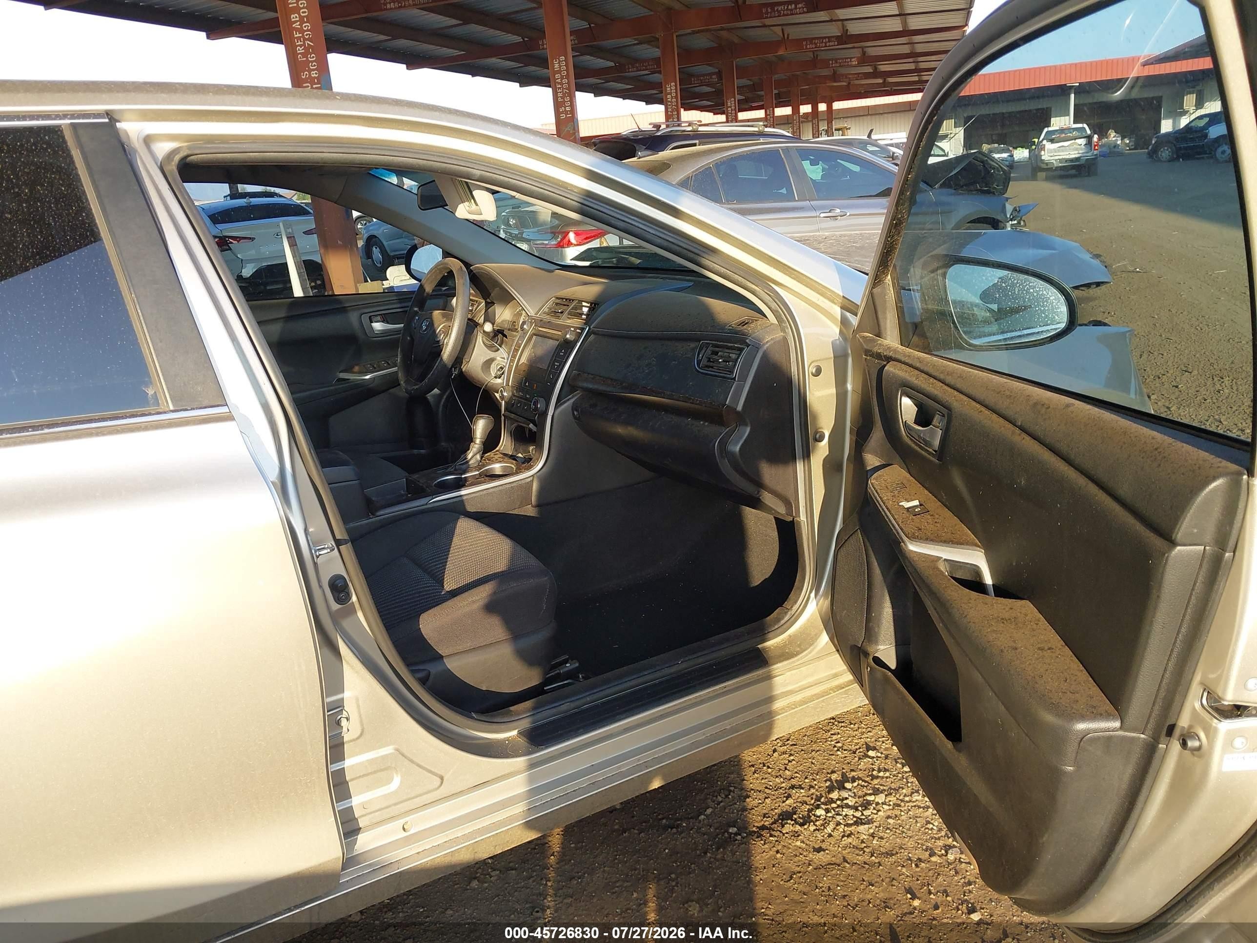 2015 Toyota Camry Le Silver vin: 4T4BF1FKXFR505410
