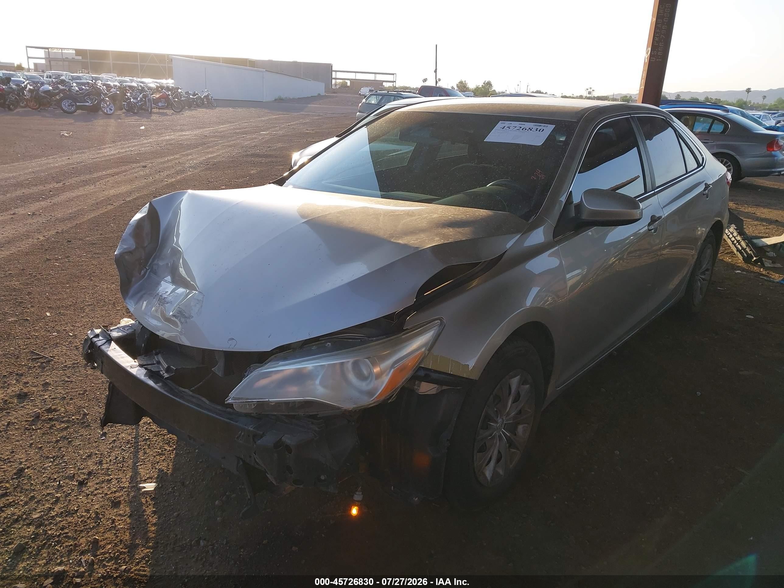 2015 Toyota Camry Le Silver vin: 4T4BF1FKXFR505410