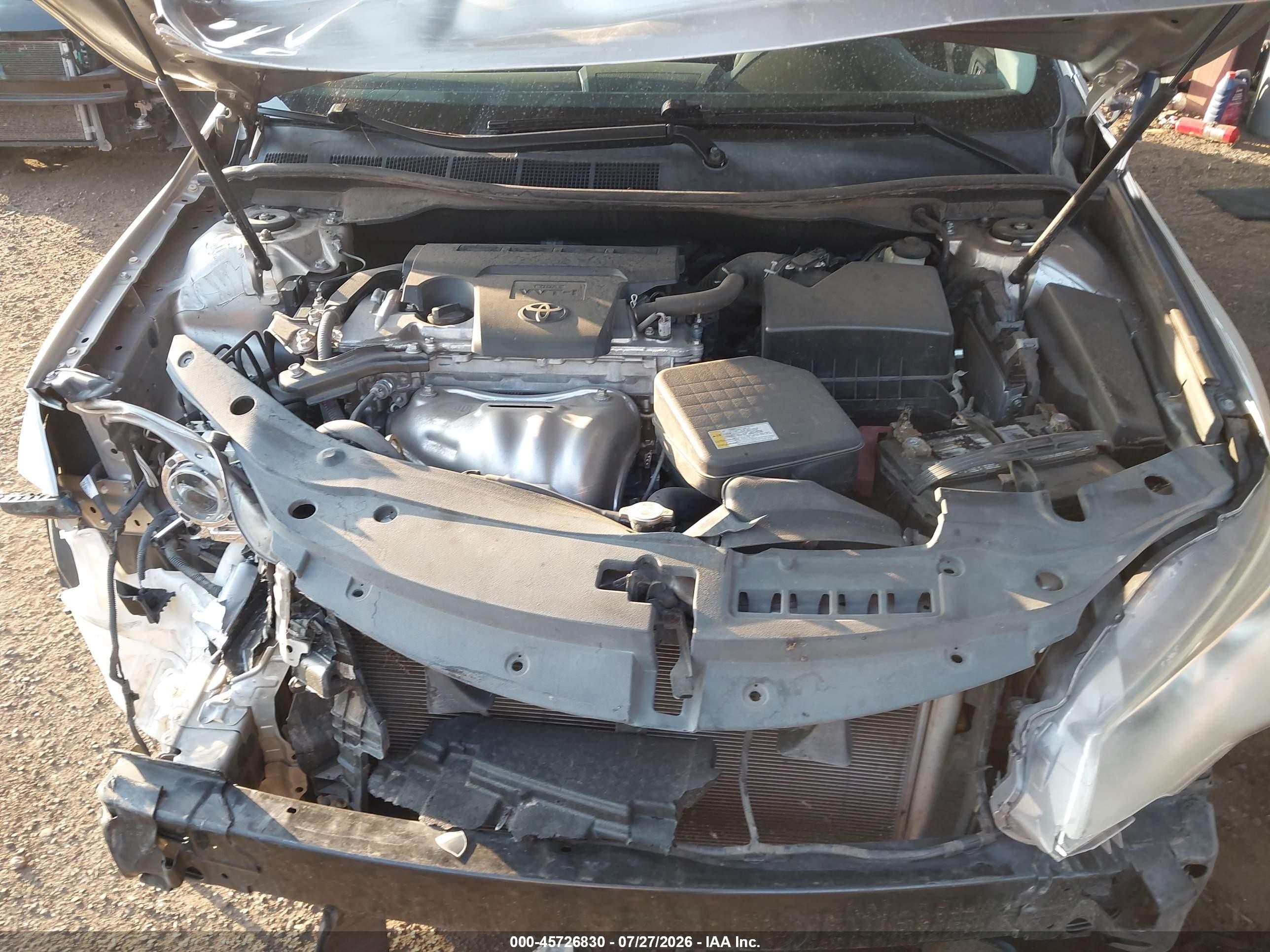 2015 Toyota Camry Le Silver vin: 4T4BF1FKXFR505410