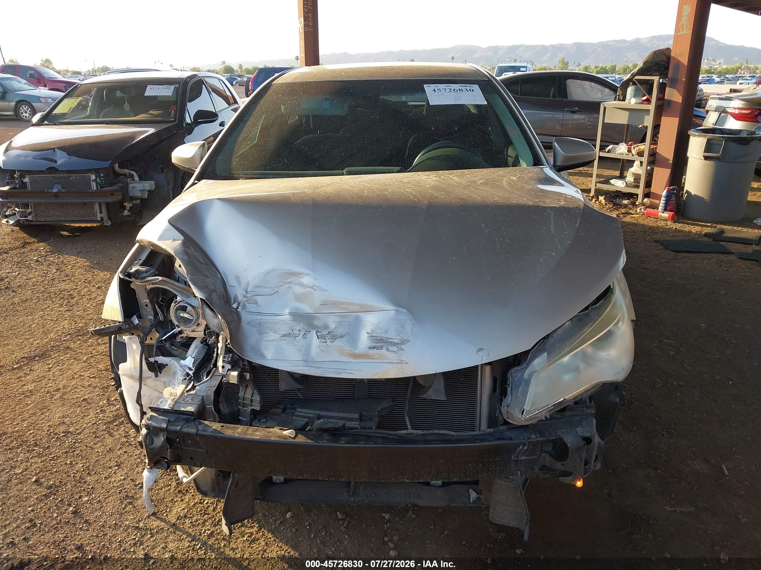 2015 Toyota Camry Le Silver vin: 4T4BF1FKXFR505410