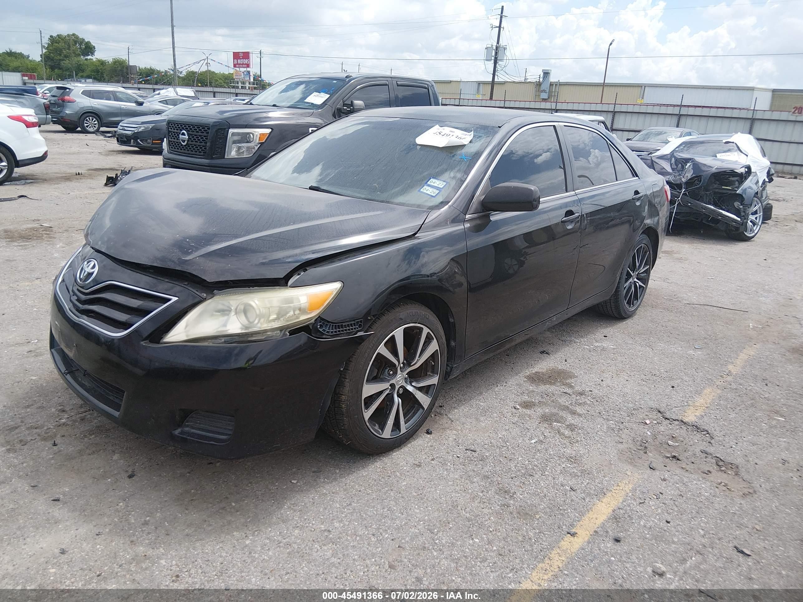 2010 Toyota Camry Le Black vin: 4T4BF3EK0AR041937