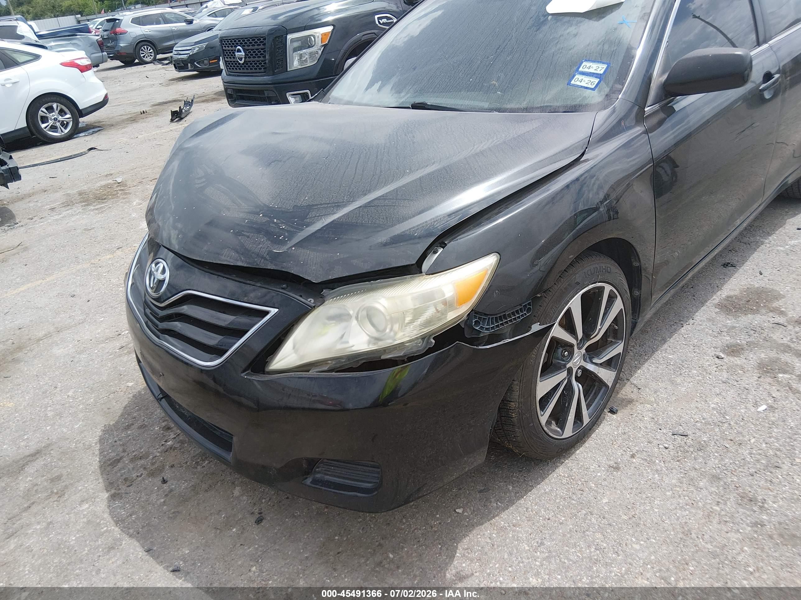 2010 Toyota Camry Le Black vin: 4T4BF3EK0AR041937