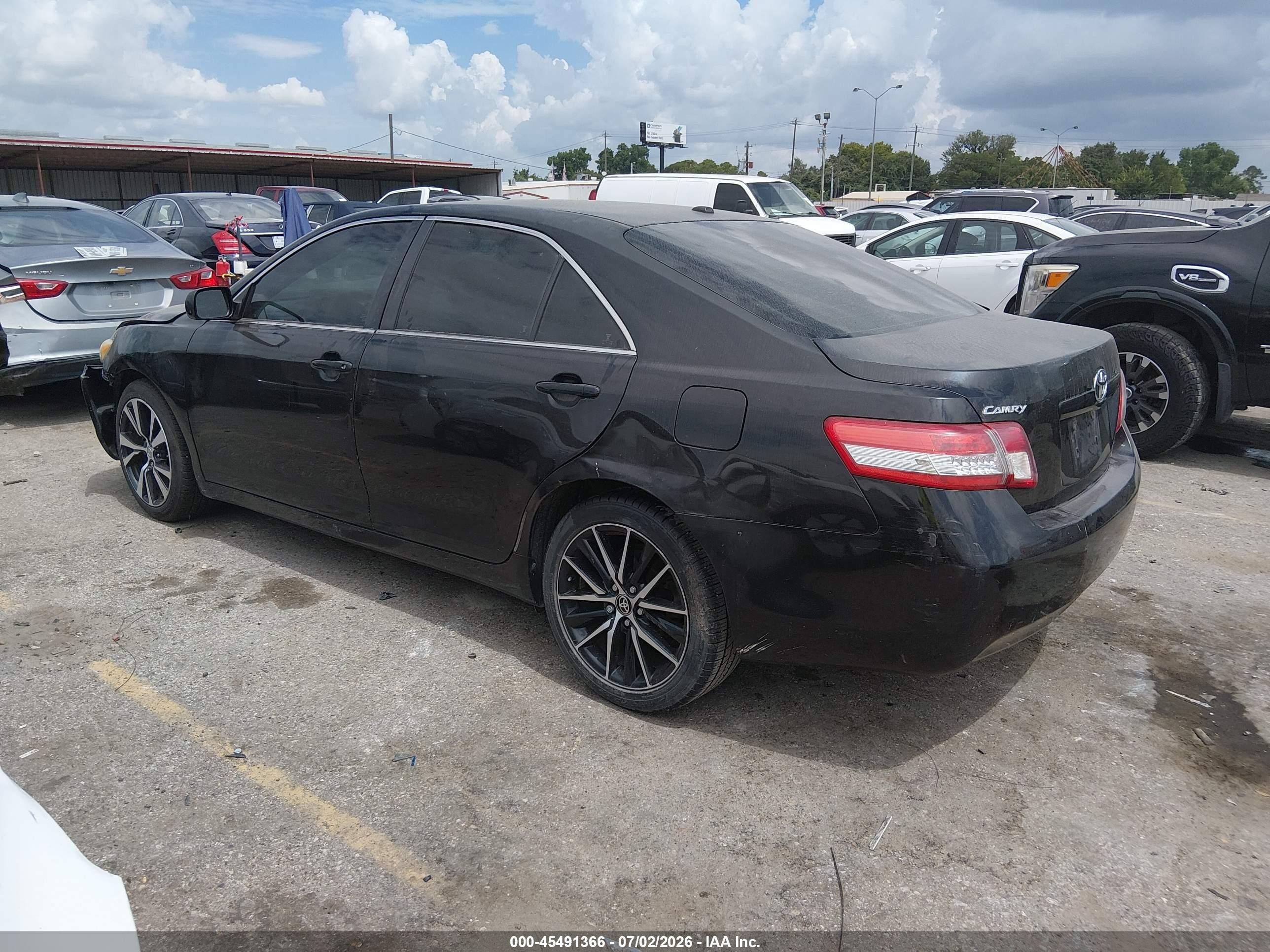 2010 Toyota Camry Le Black vin: 4T4BF3EK0AR041937