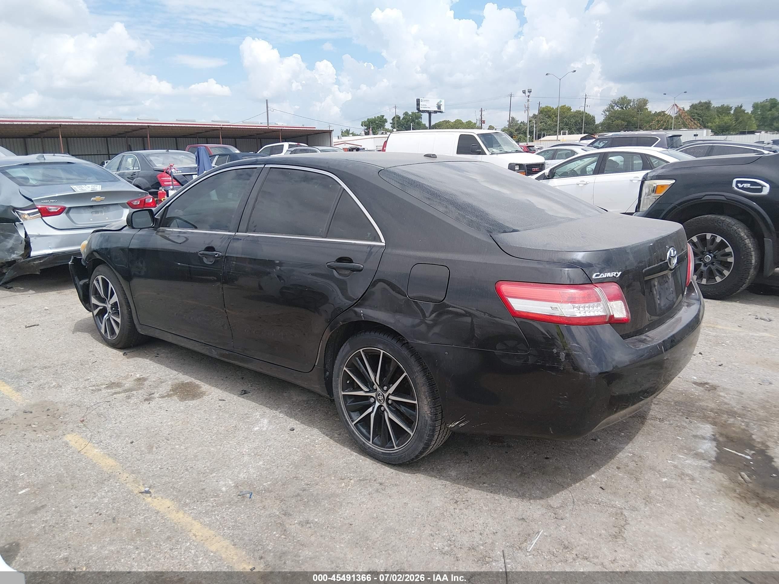 2010 Toyota Camry Le Black vin: 4T4BF3EK0AR041937