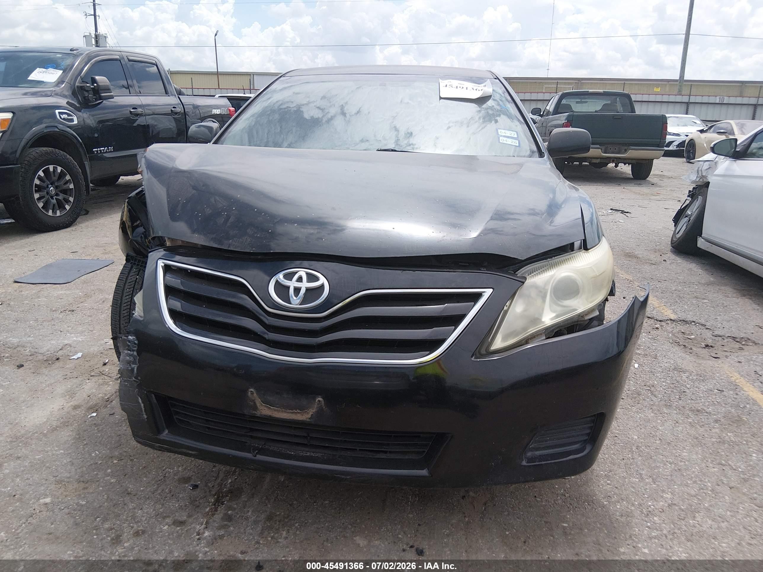 2010 Toyota Camry Le Black vin: 4T4BF3EK0AR041937