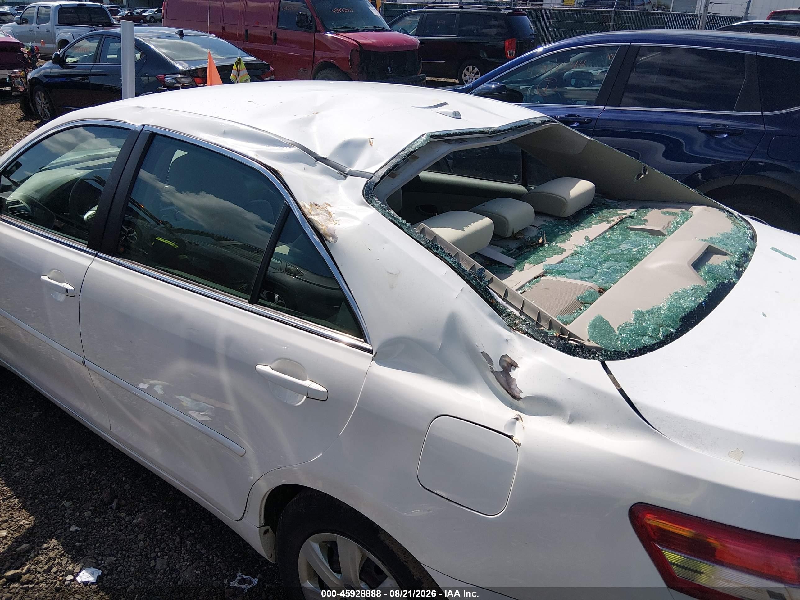 2010 Toyota Camry Le Белый vin: 4T4BF3EK0AR056941