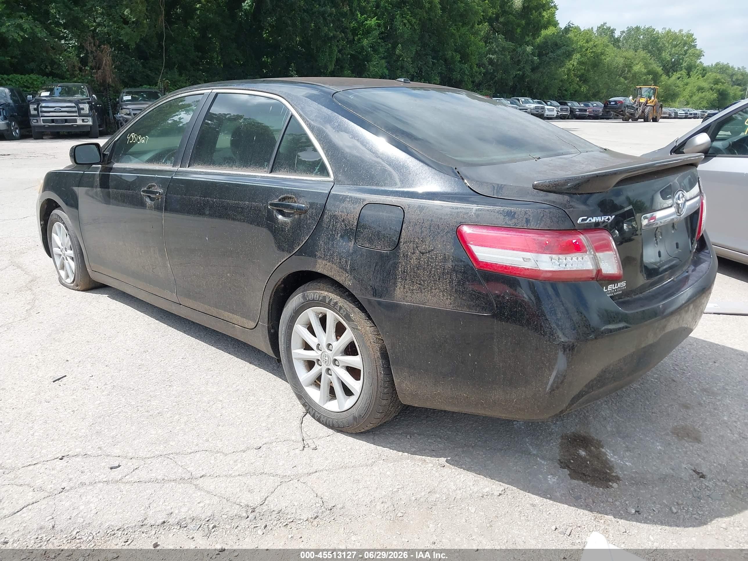 2010 Toyota Camry Xle Black vin: 4T4BF3EK0AR079913