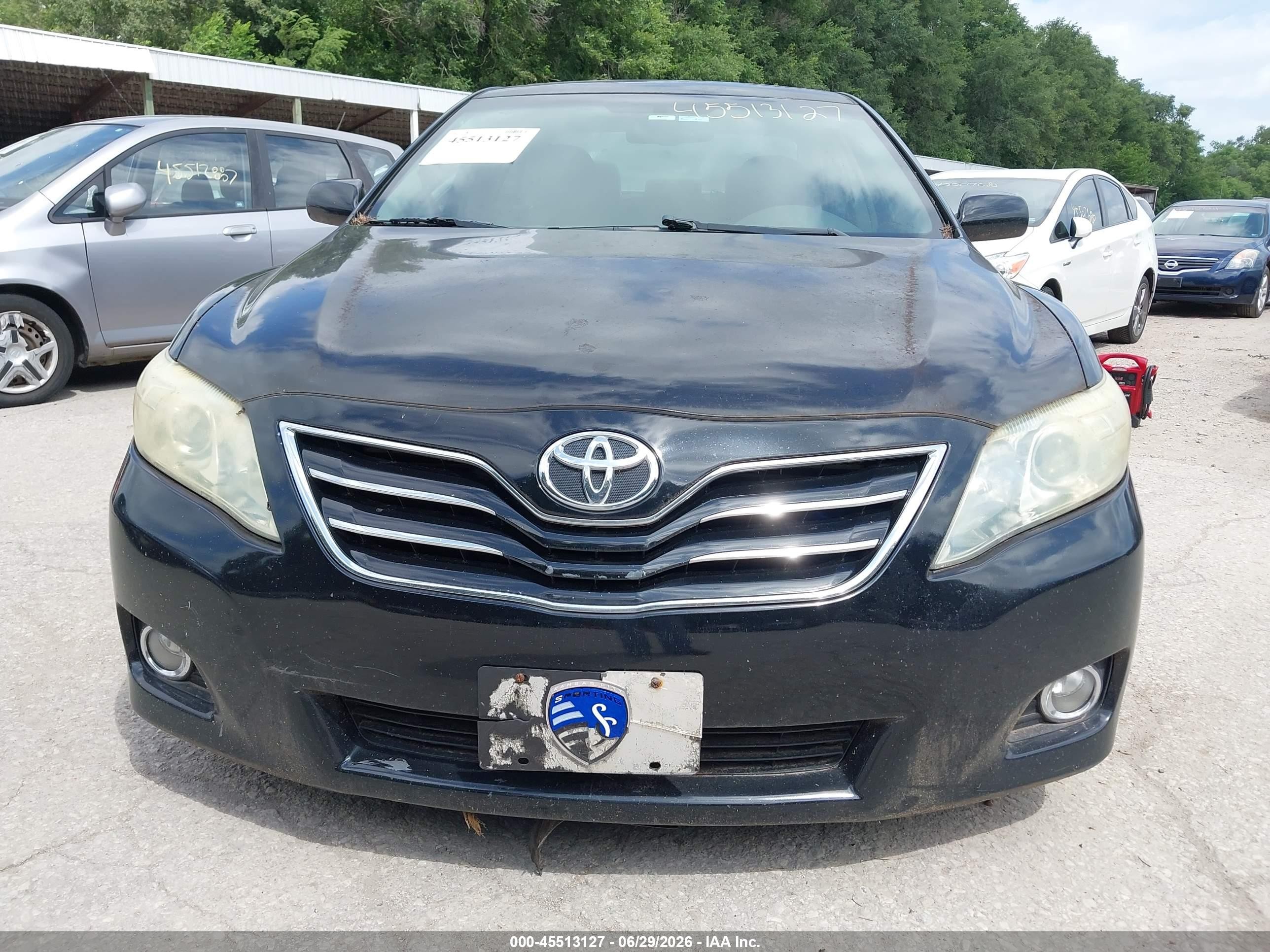 2010 Toyota Camry Xle Black vin: 4T4BF3EK0AR079913