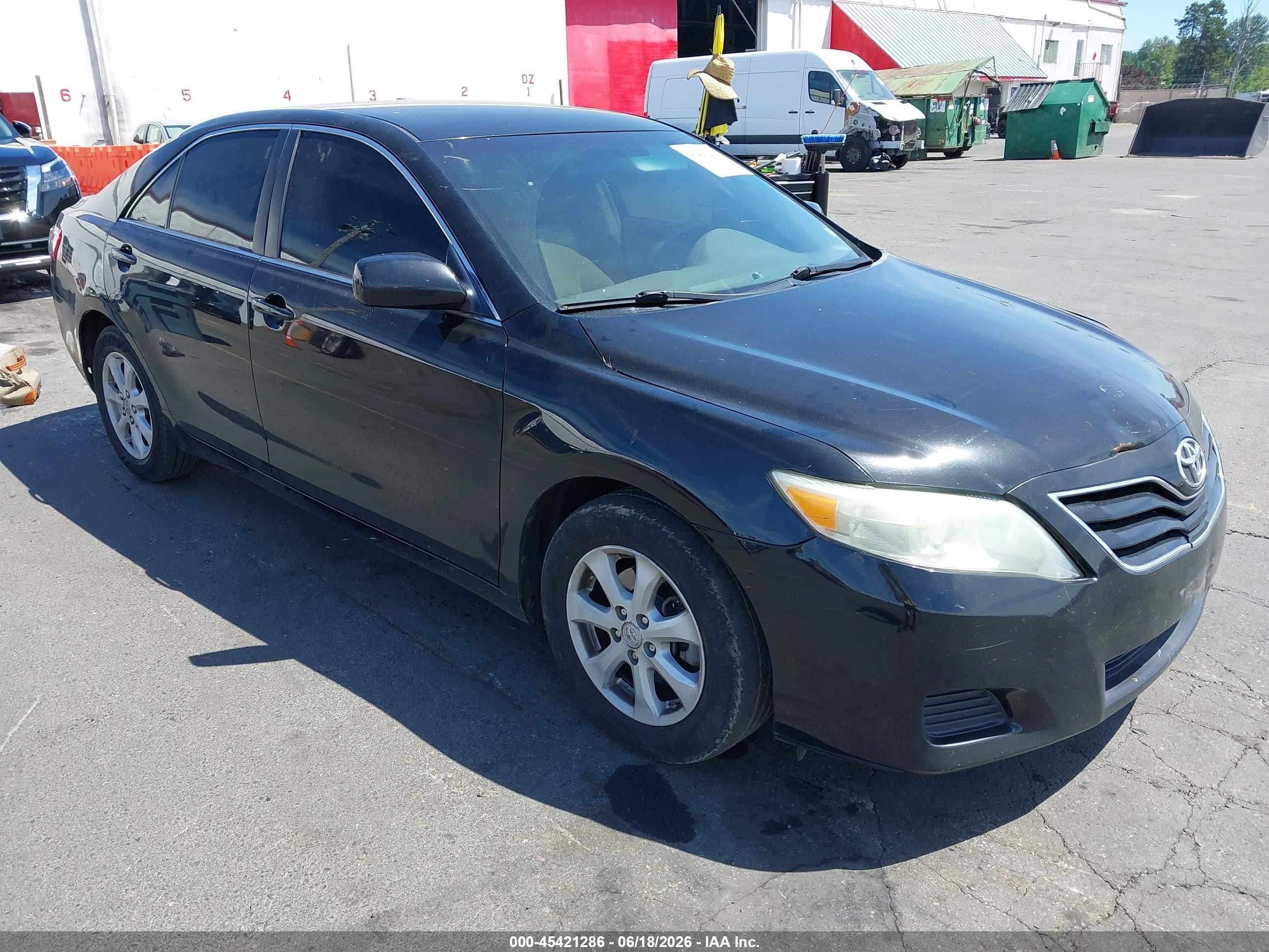2010 Toyota Camry Le Black vin: 4T4BF3EK0AR086005