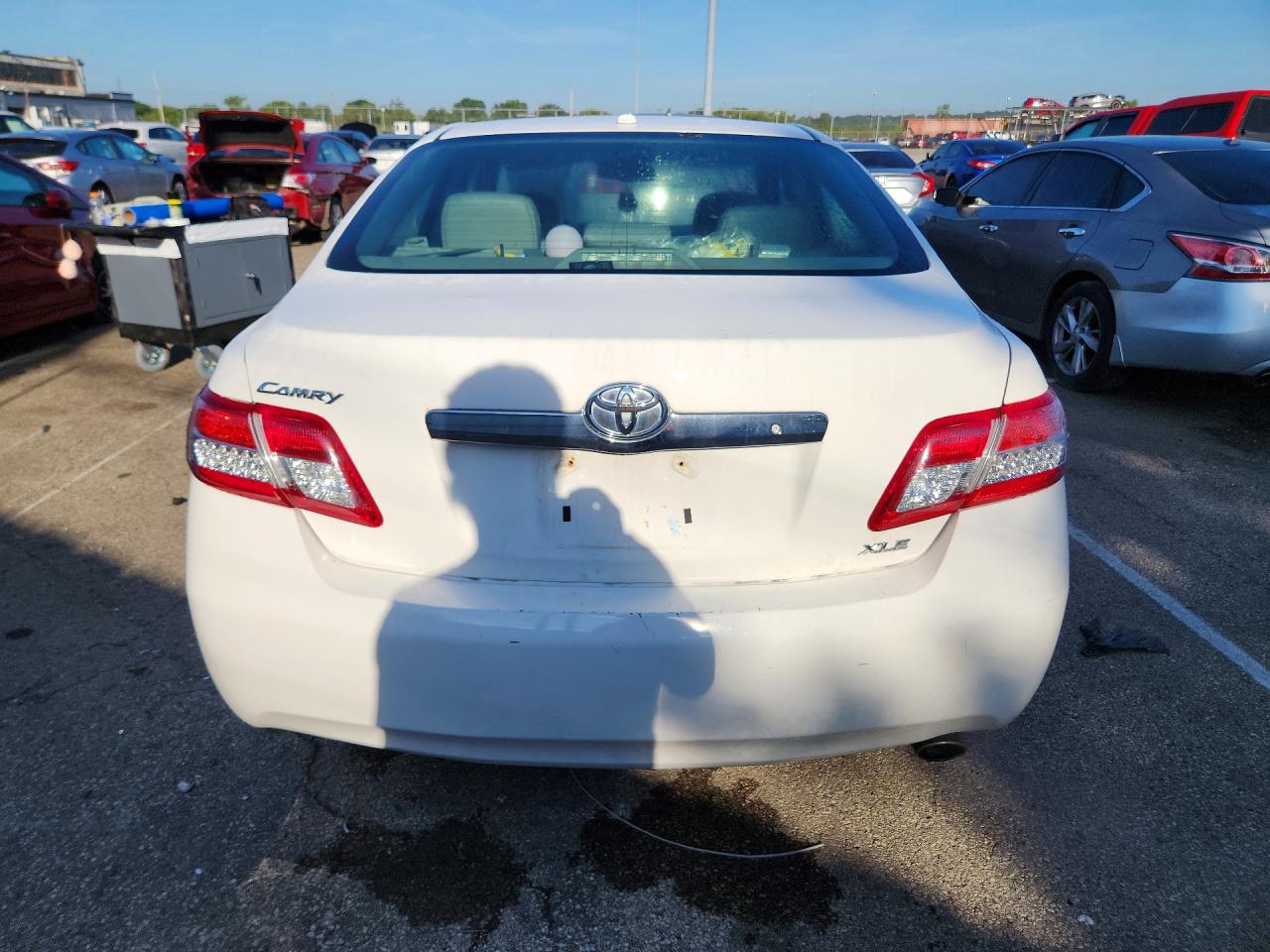 2011 Toyota Camry Xle White vin: 4T4BF3EK0BR093148
