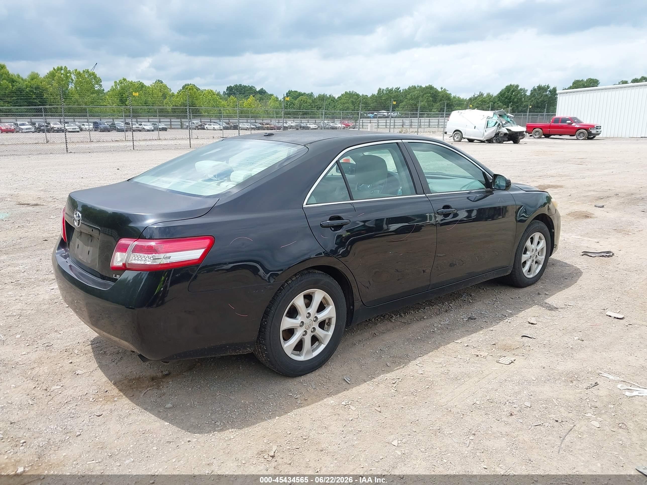 2011 Toyota Camry Le Black vin: 4T4BF3EK0BR126066
