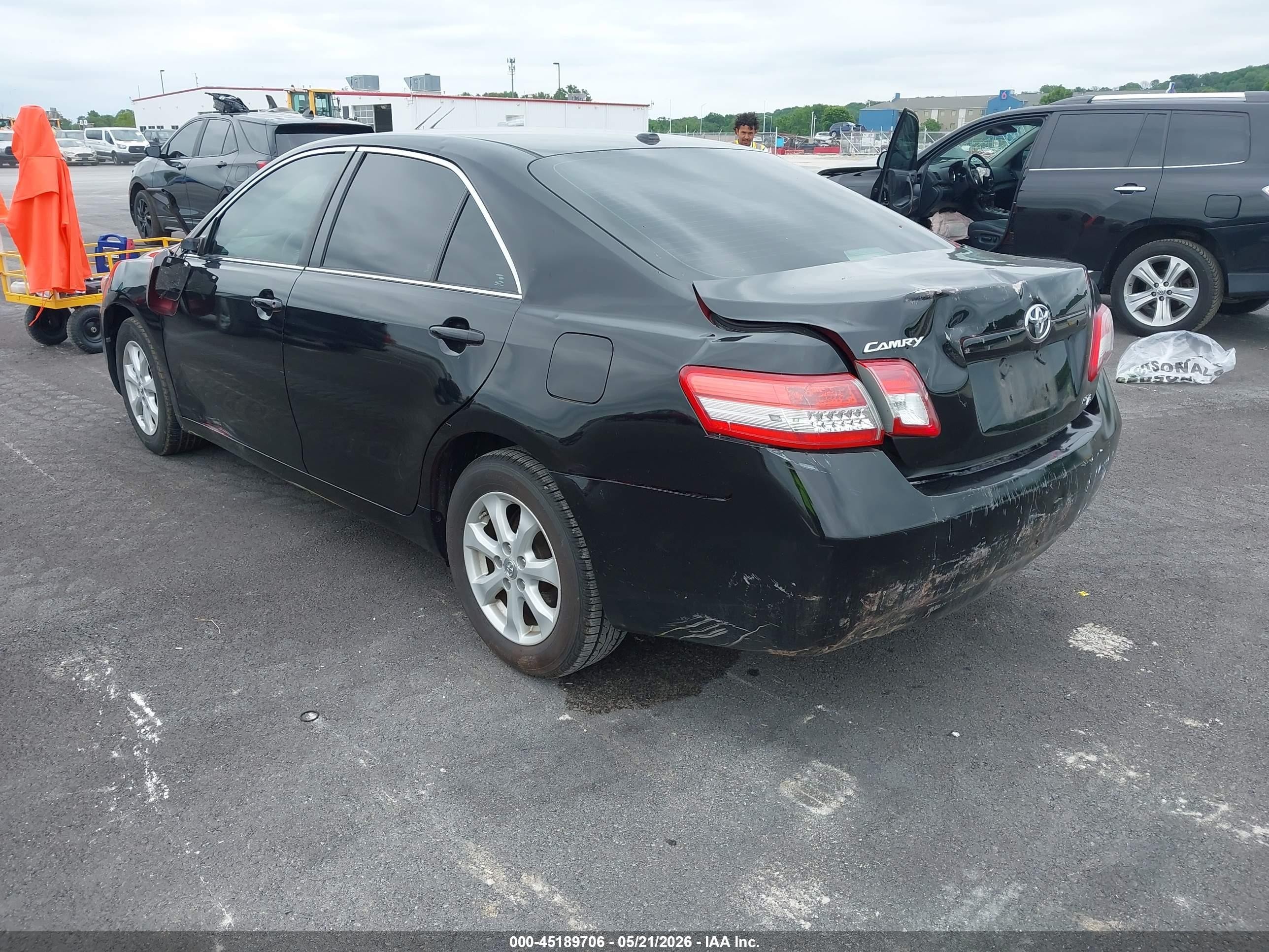 2011 Toyota Camry Le Black vin: 4T4BF3EK0BR128402