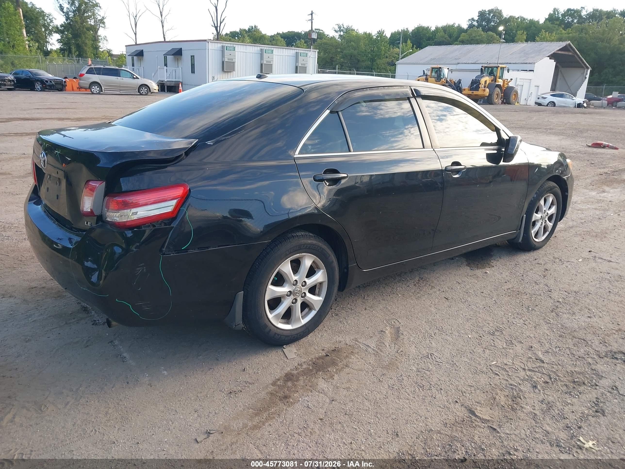 2011 Toyota Camry Le Black vin: 4T4BF3EK0BR167040