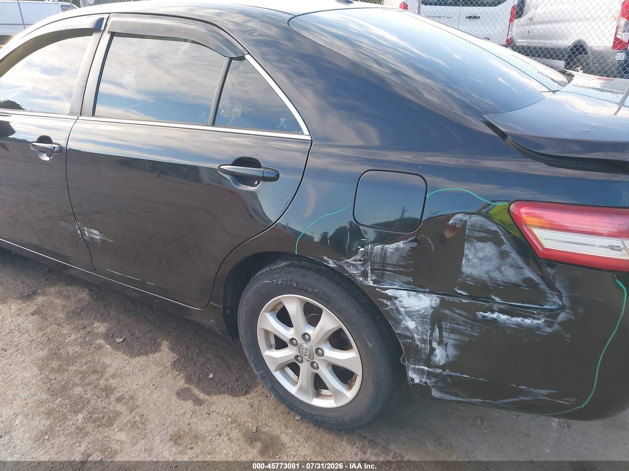 2011 Toyota Camry Le Black vin: 4T4BF3EK0BR167040