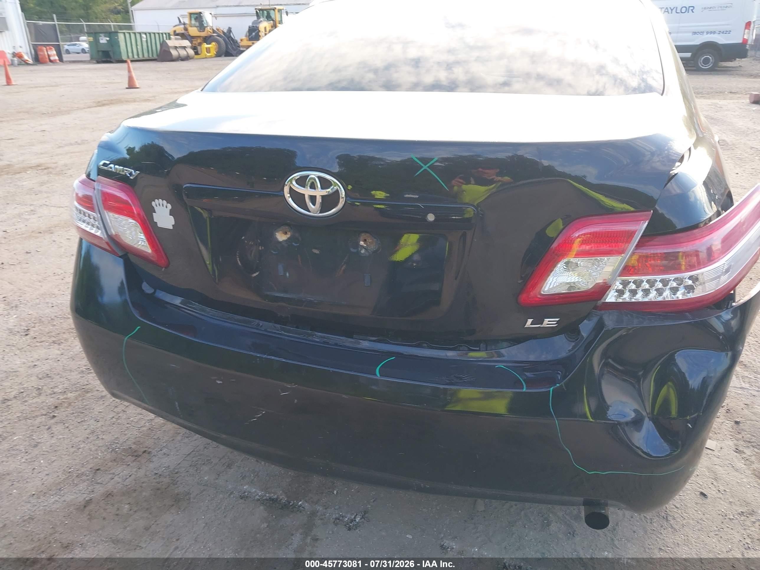 2011 Toyota Camry Le Black vin: 4T4BF3EK0BR167040