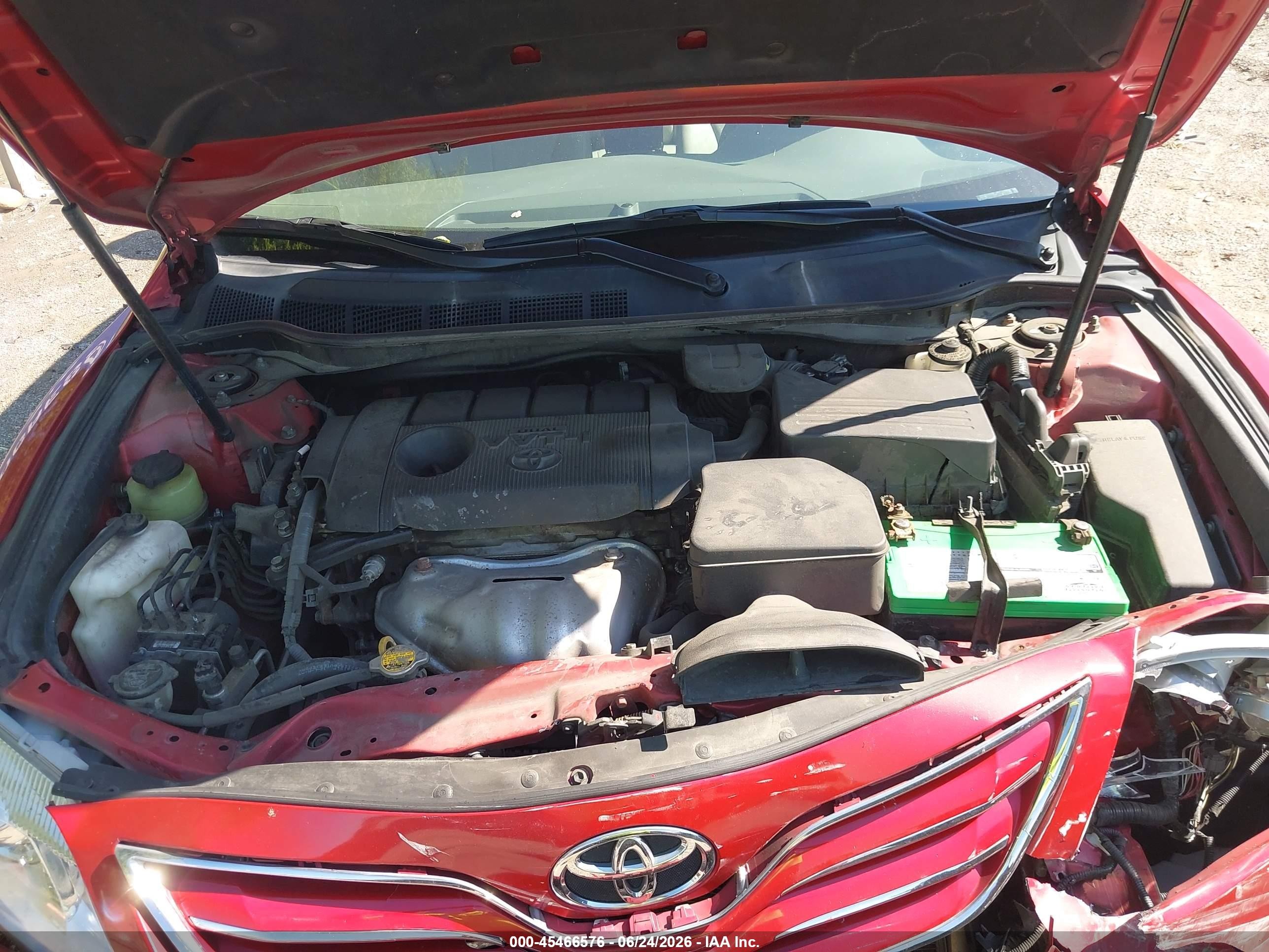 2011 Toyota Camry Xle Red vin: 4T4BF3EK0BR186591