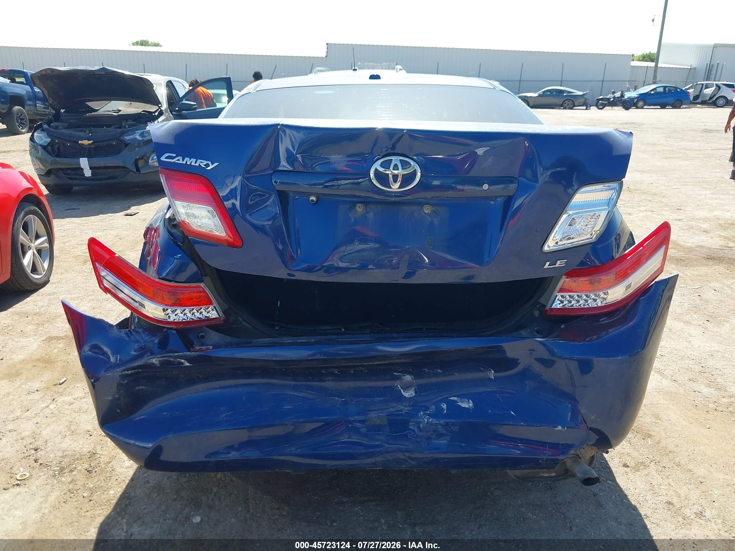 2010 Toyota Camry Se/le/xle Blue vin: 4T4BF3EK1AR038173