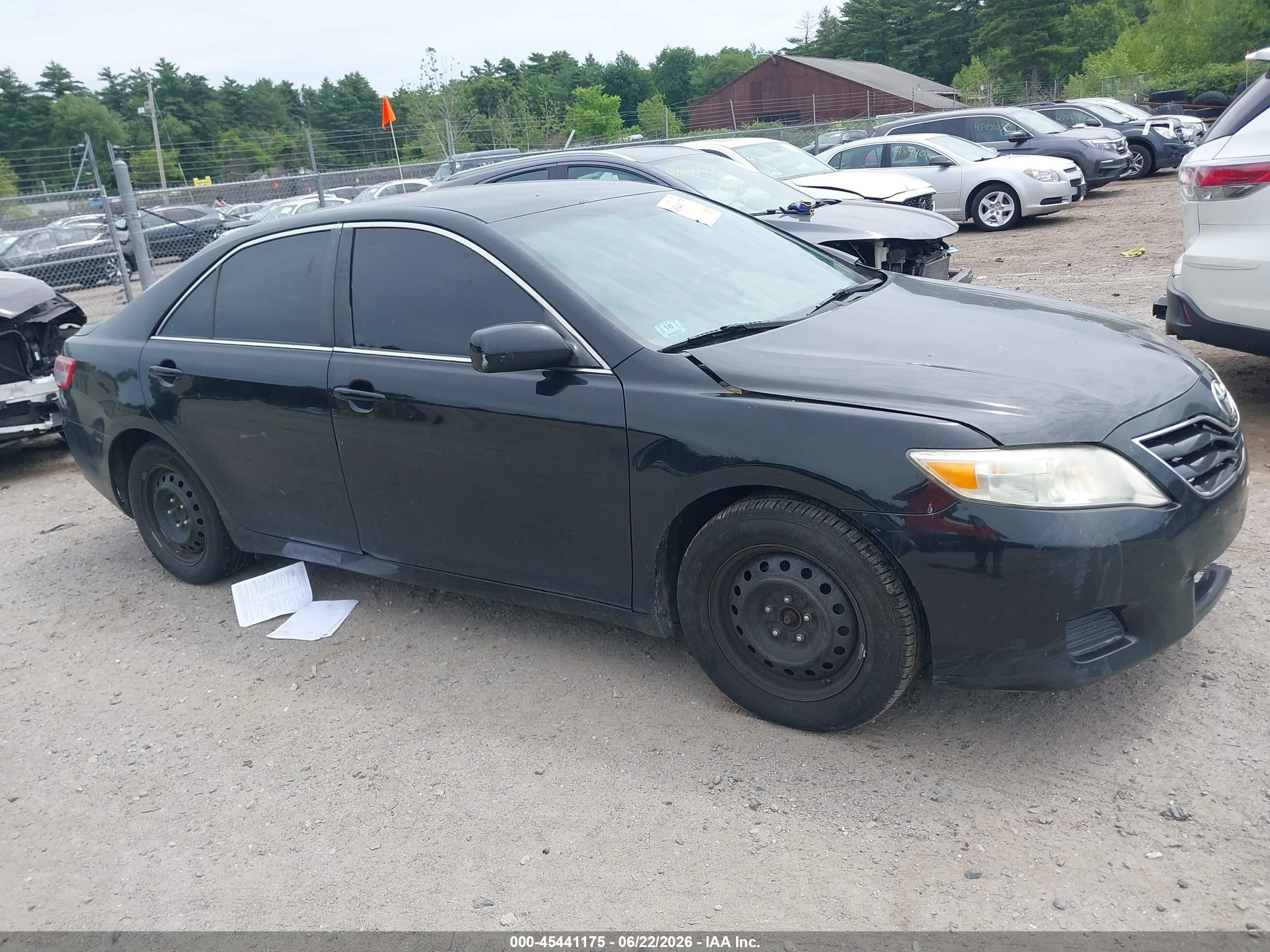 2010 Toyota Camry Le Black vin: 4T4BF3EK1AR040022