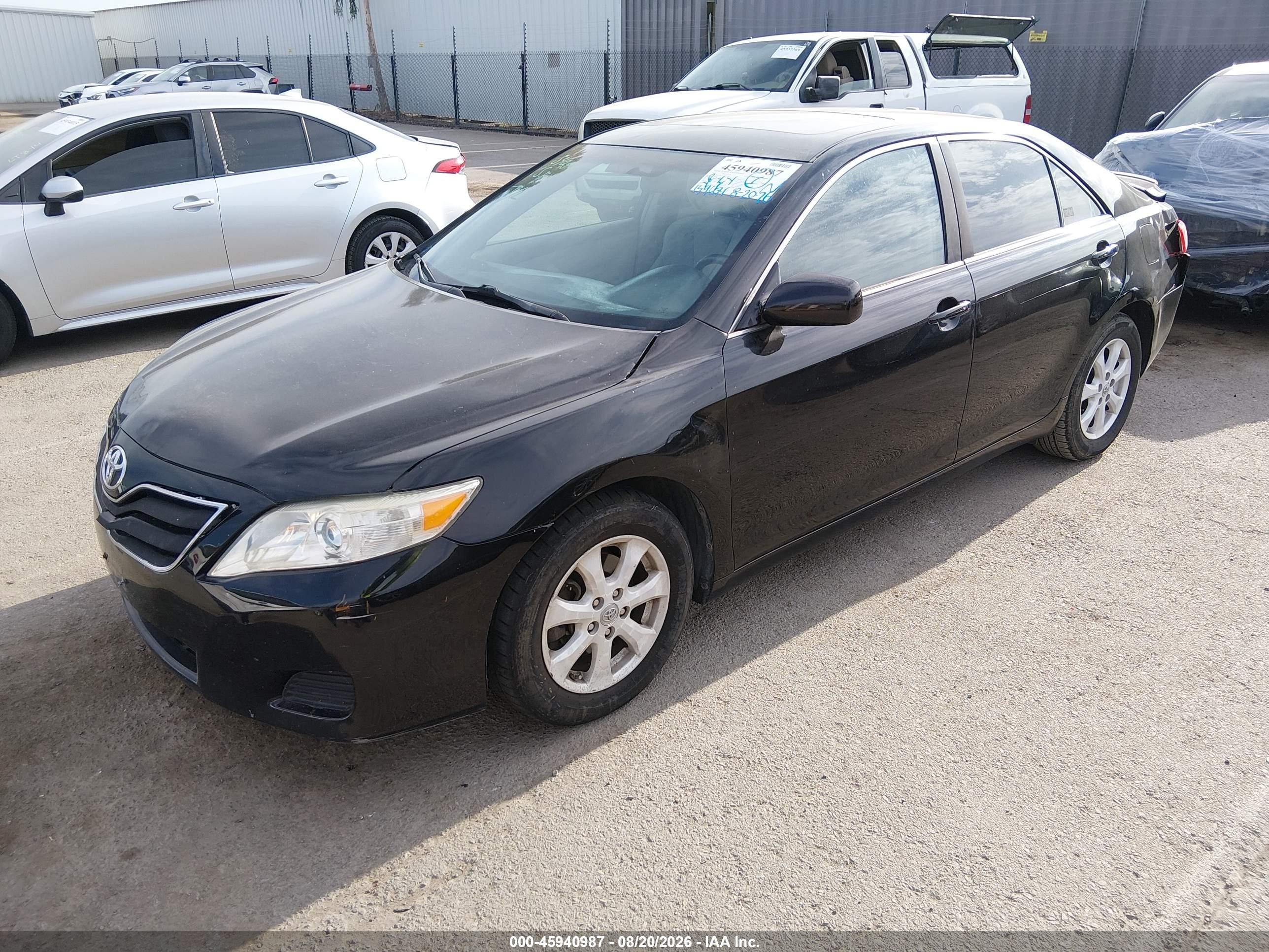 2010 Toyota Camry Le Black vin: 4T4BF3EK1AR082349