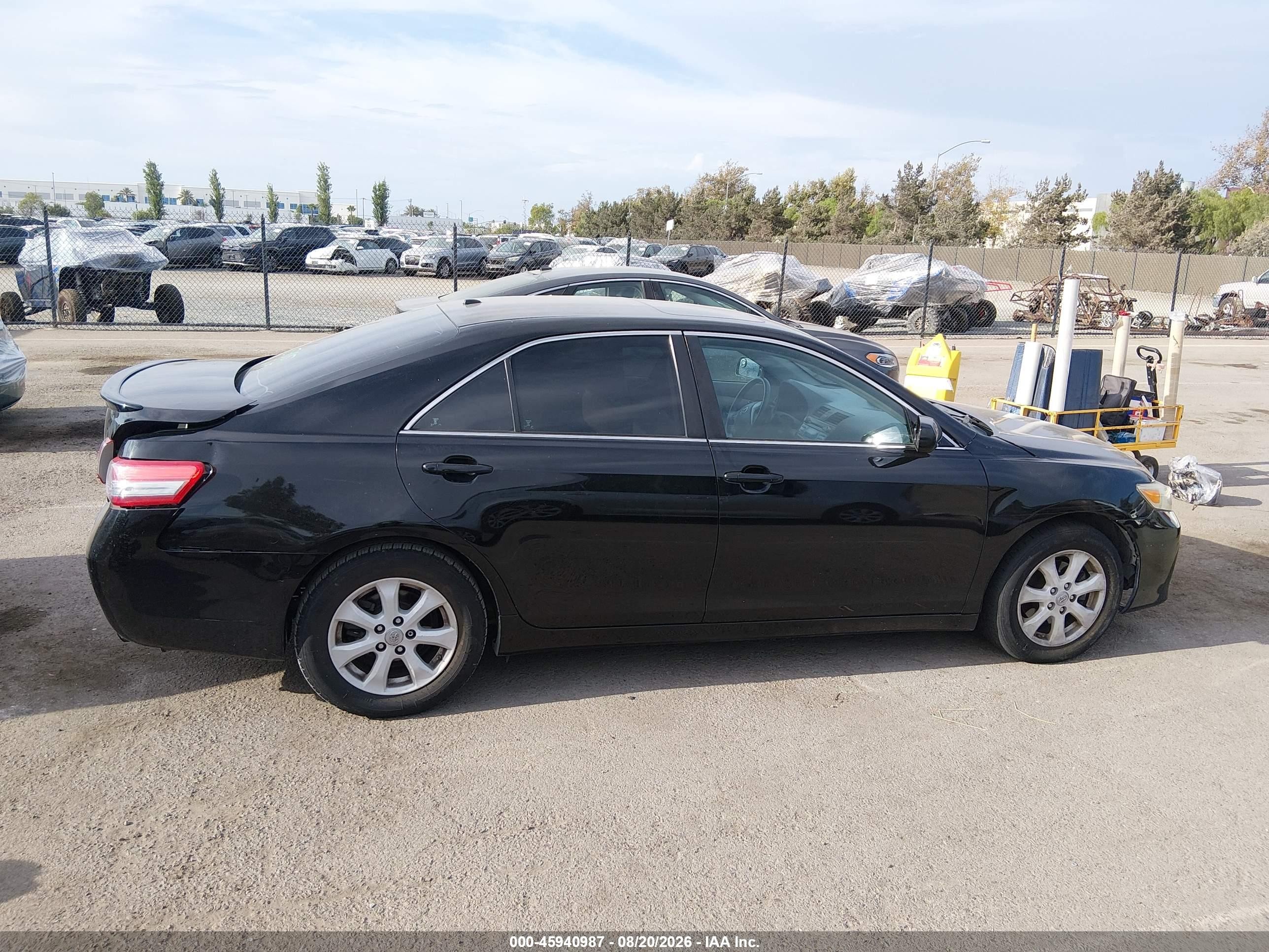 2010 Toyota Camry Le Black vin: 4T4BF3EK1AR082349