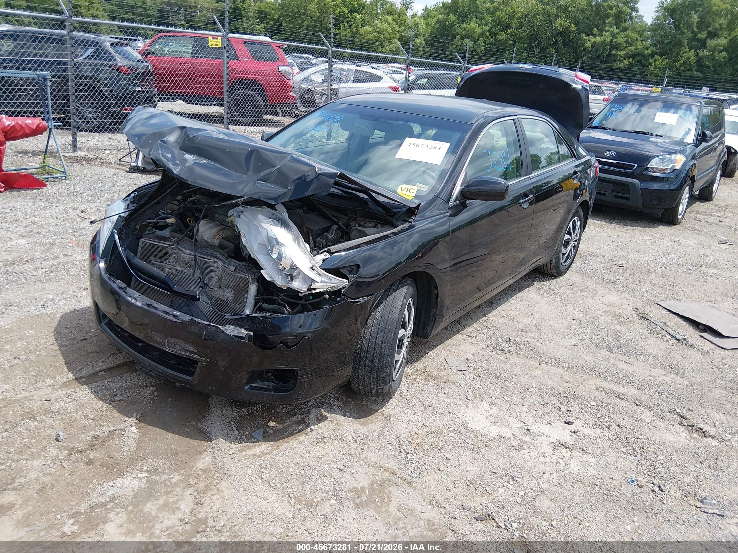 2011 Toyota Camry Le Black vin: 4T4BF3EK1BR119255