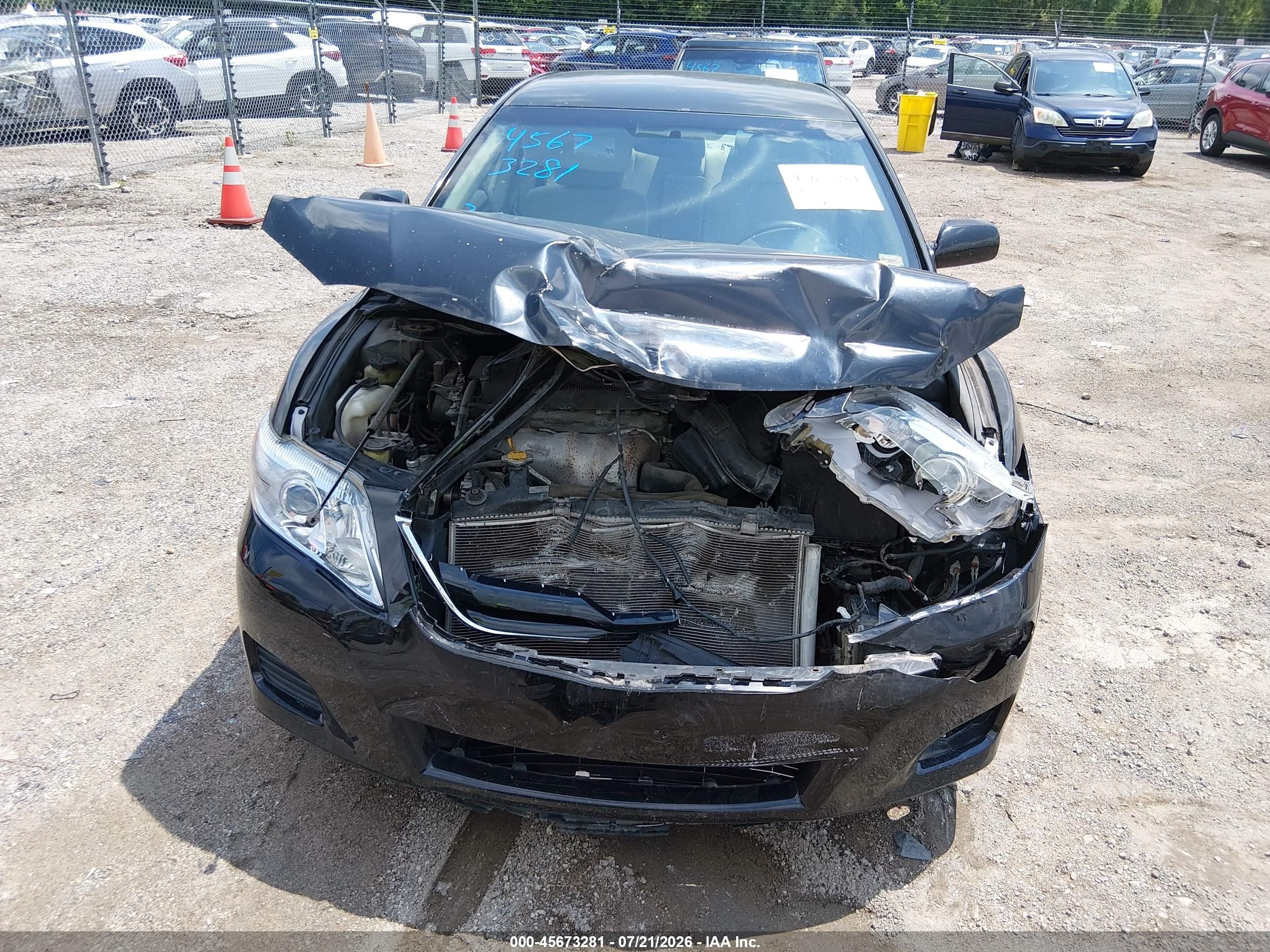 2011 Toyota Camry Le Black vin: 4T4BF3EK1BR119255