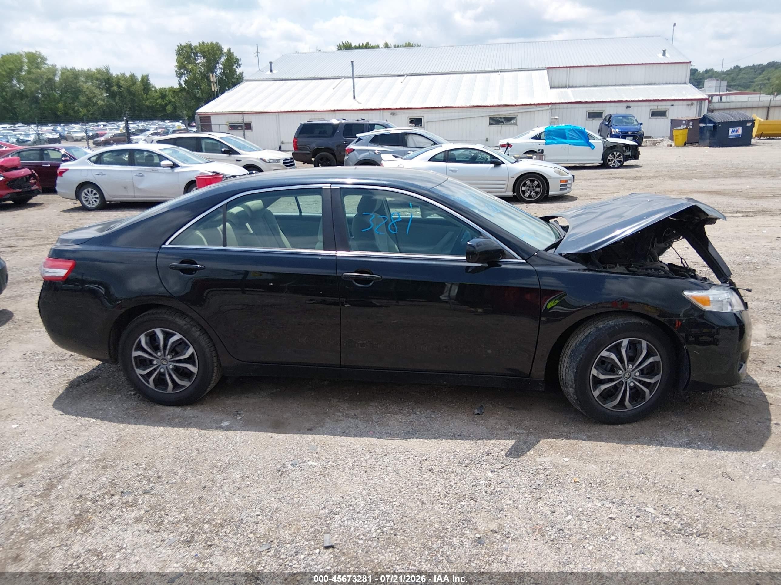 2011 Toyota Camry Le Black vin: 4T4BF3EK1BR119255