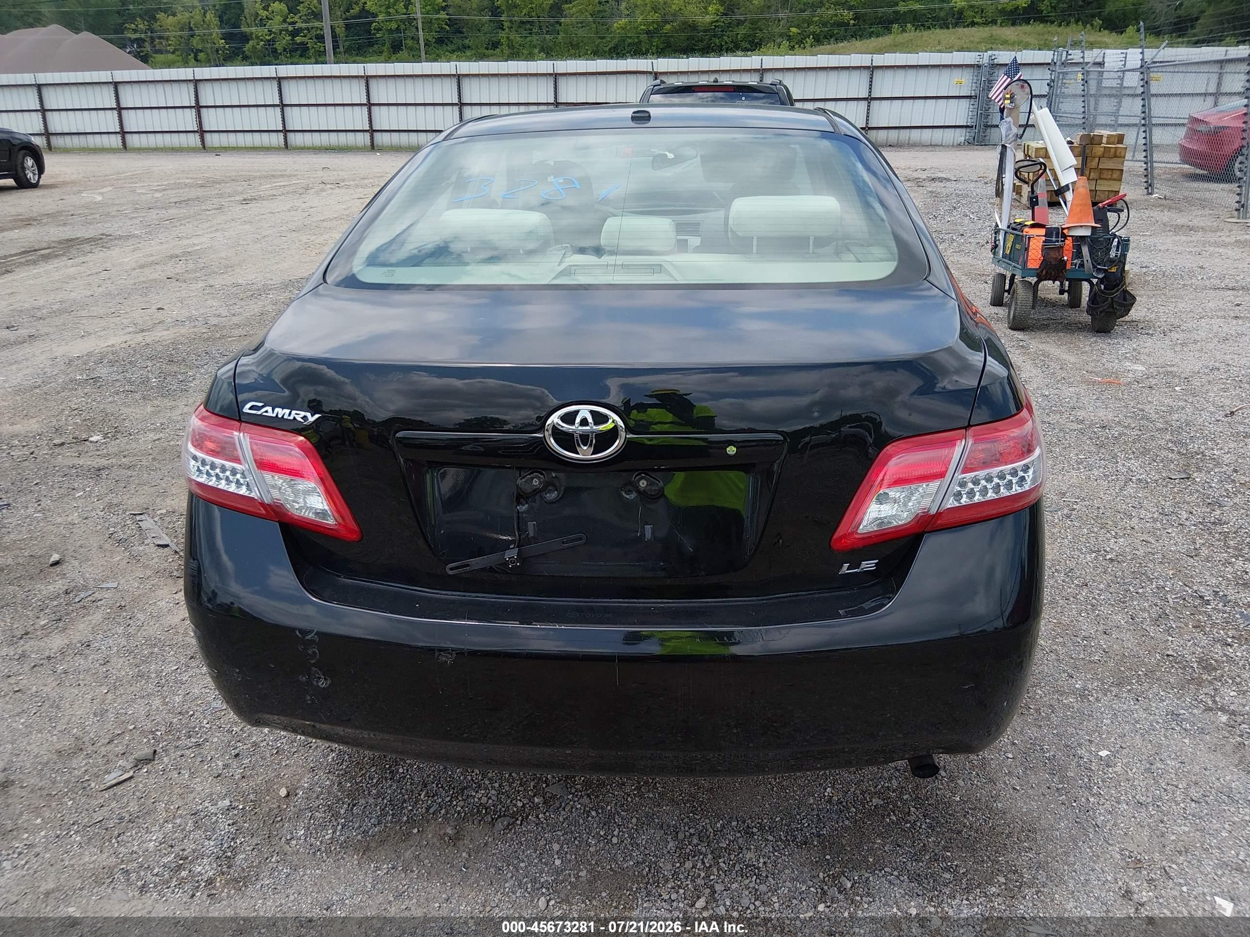 2011 Toyota Camry Le Black vin: 4T4BF3EK1BR119255