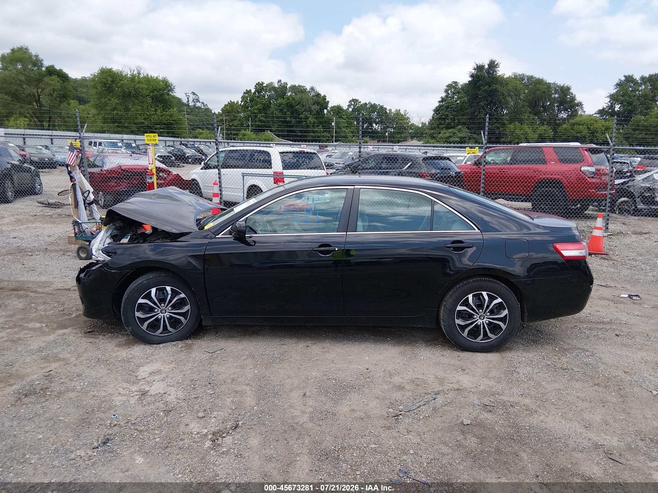 2011 Toyota Camry Le Black vin: 4T4BF3EK1BR119255