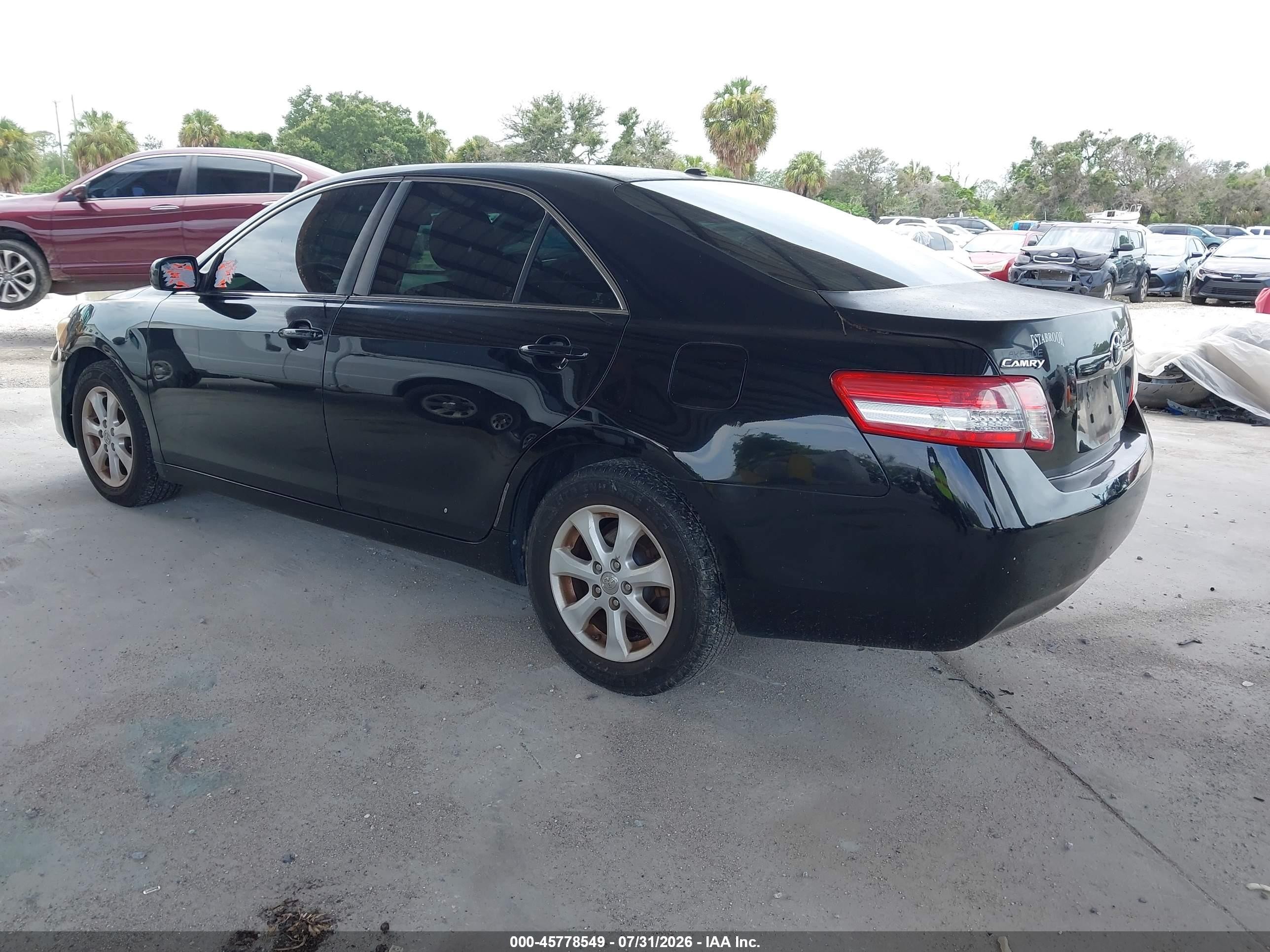 2011 Toyota Camry Le Black vin: 4T4BF3EK1BR191704