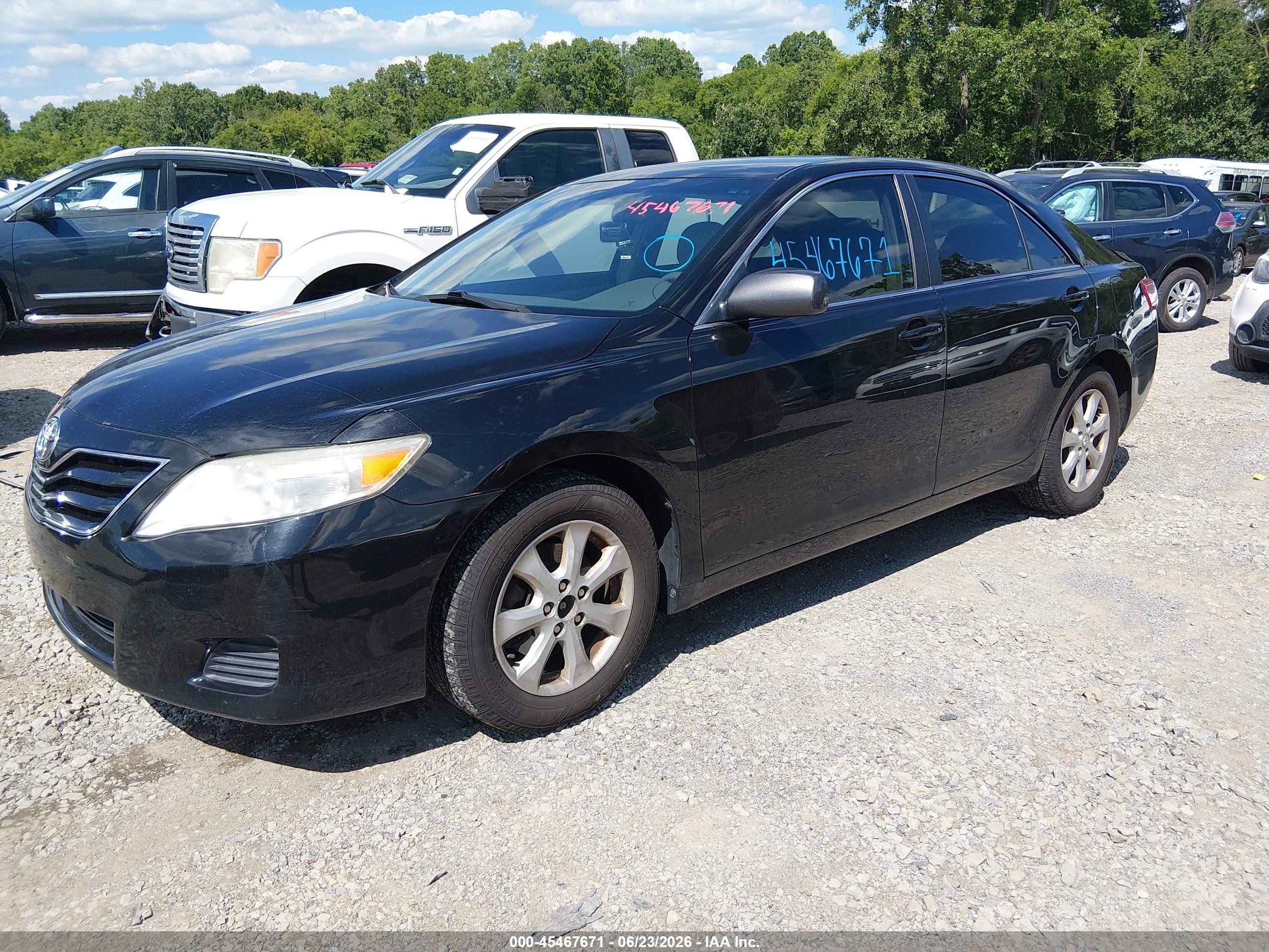 2011 Toyota Camry Le Черный vin: 4T4BF3EK1BR219064