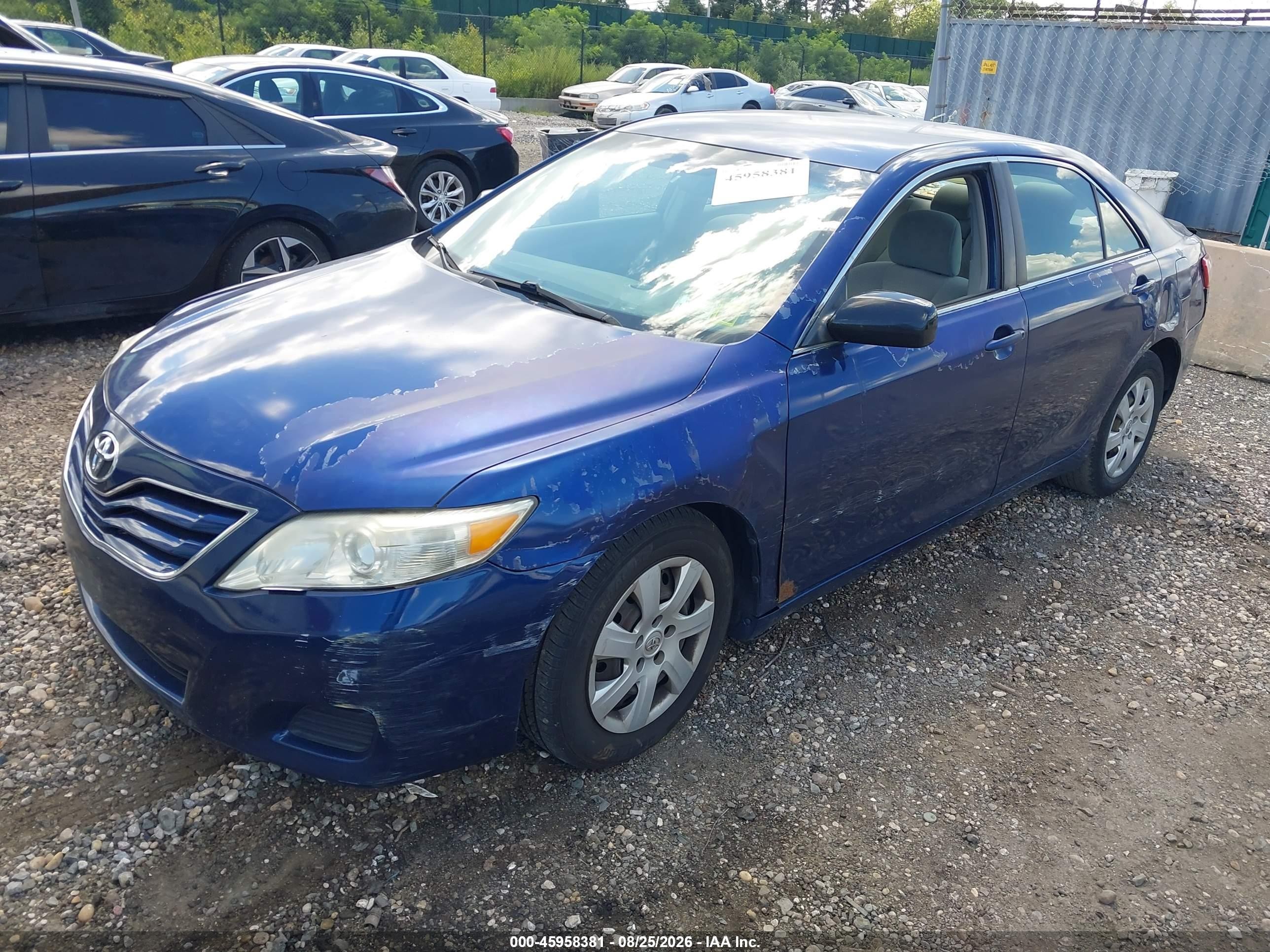 2010 Toyota Camry   Blue vin: 4T4BF3EK2AR008969