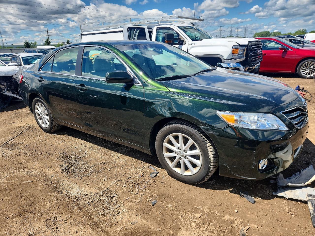 2010 Toyota Camry Xle Green vin: 4T4BF3EK2AR016604