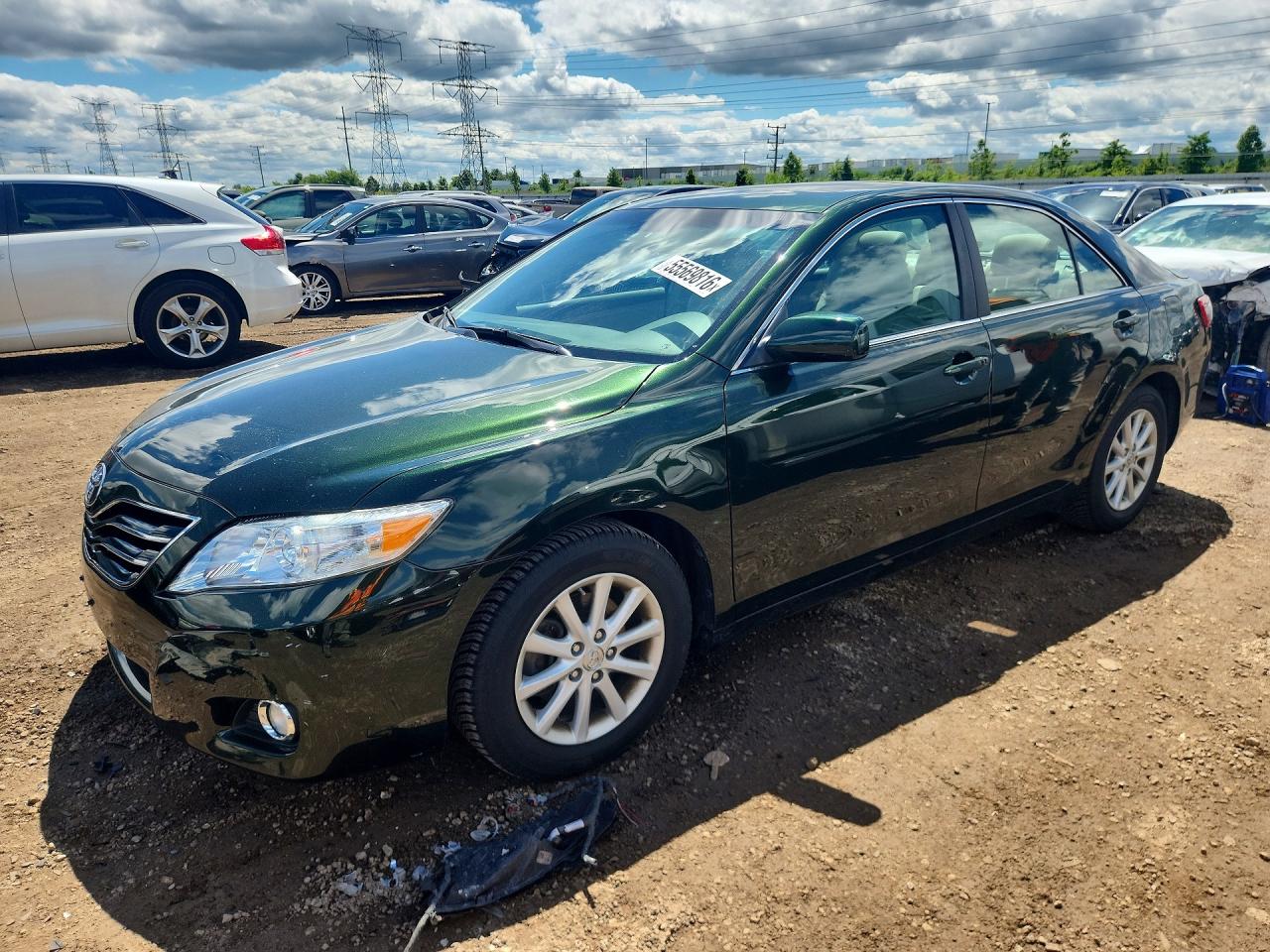 2010 Toyota Camry Xle Green vin: 4T4BF3EK2AR016604