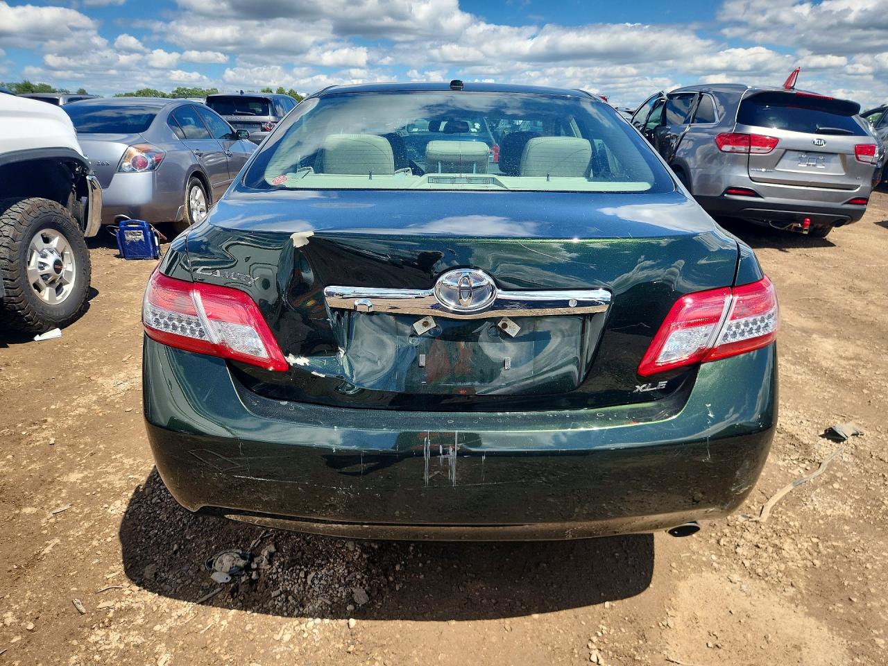 2010 Toyota Camry Xle Green vin: 4T4BF3EK2AR016604