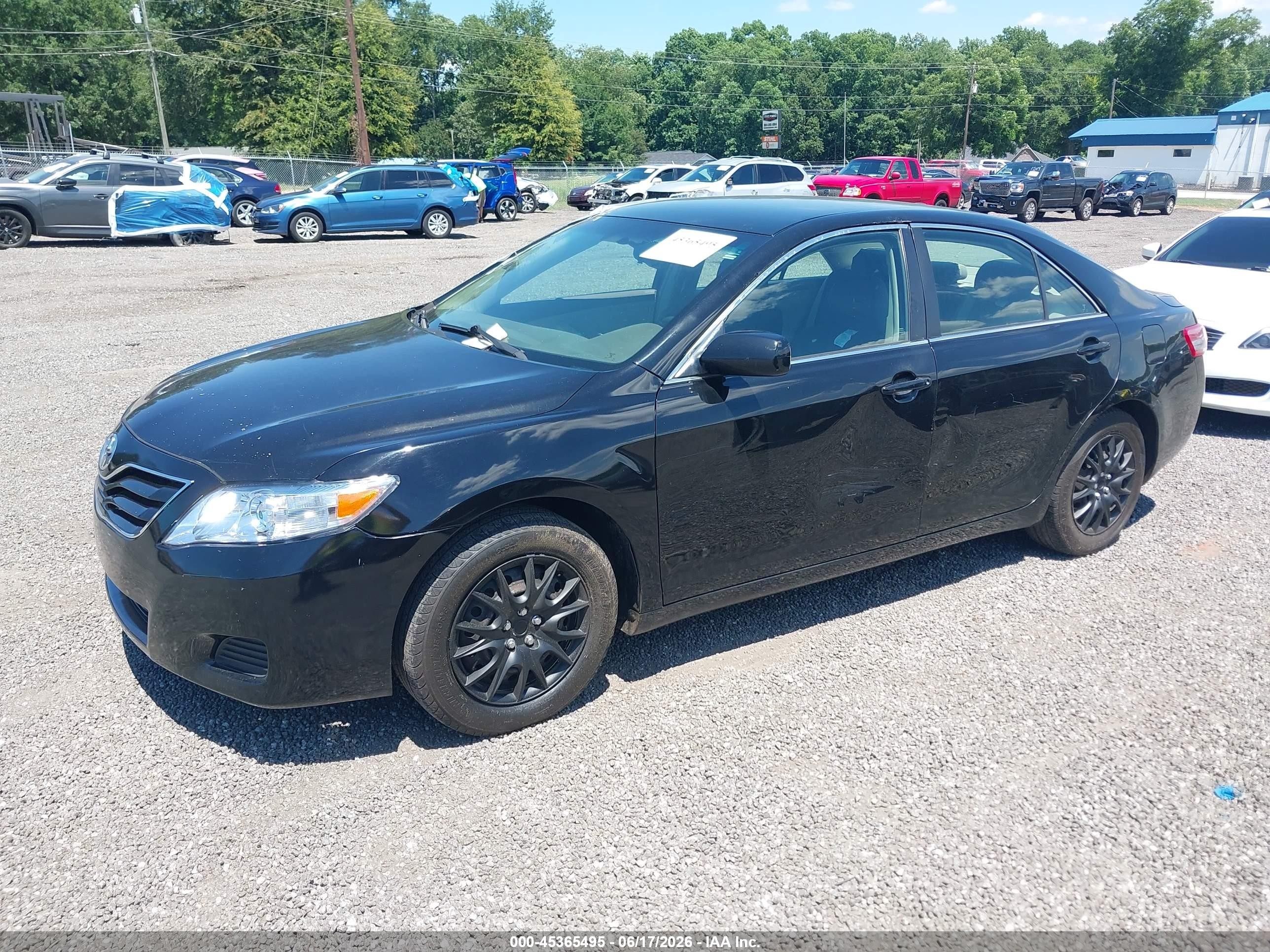 2010 Toyota Camry Le Black vin: 4T4BF3EK2AR017798