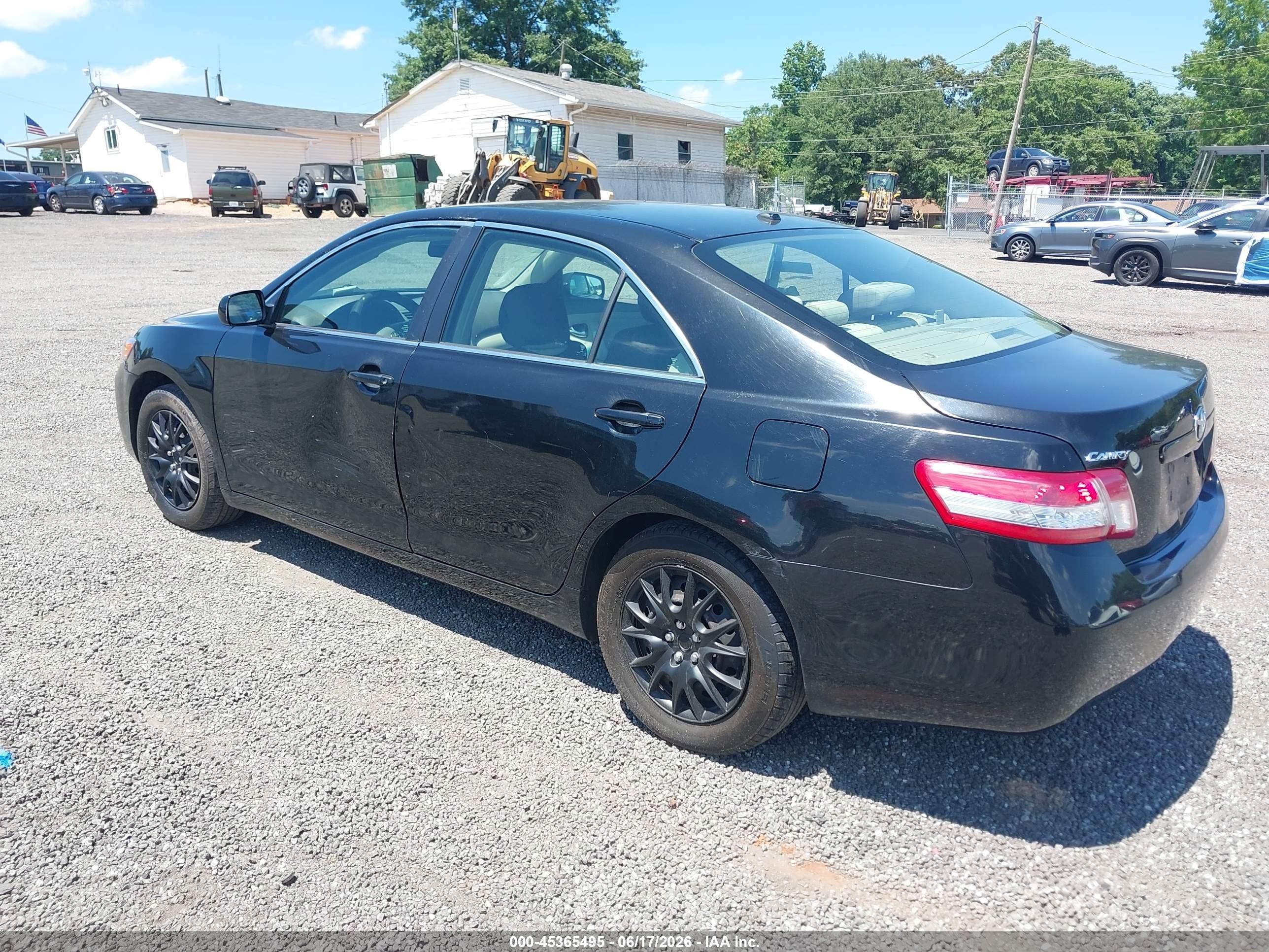 2010 Toyota Camry Le Black vin: 4T4BF3EK2AR017798