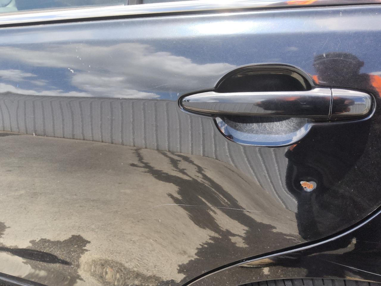 2010 Toyota Camry Le Black vin: 4T4BF3EK2AR022824 Damage: Left Rear Door, Dent(S) W/ Paint Dmg, 3 To 4 Inches